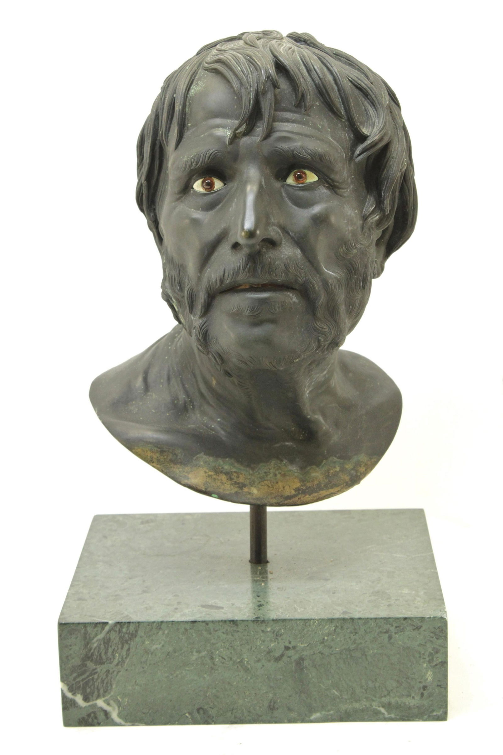Grand Tour Bronze Bust of a Seneca, 19th/20th C (1 of 8)