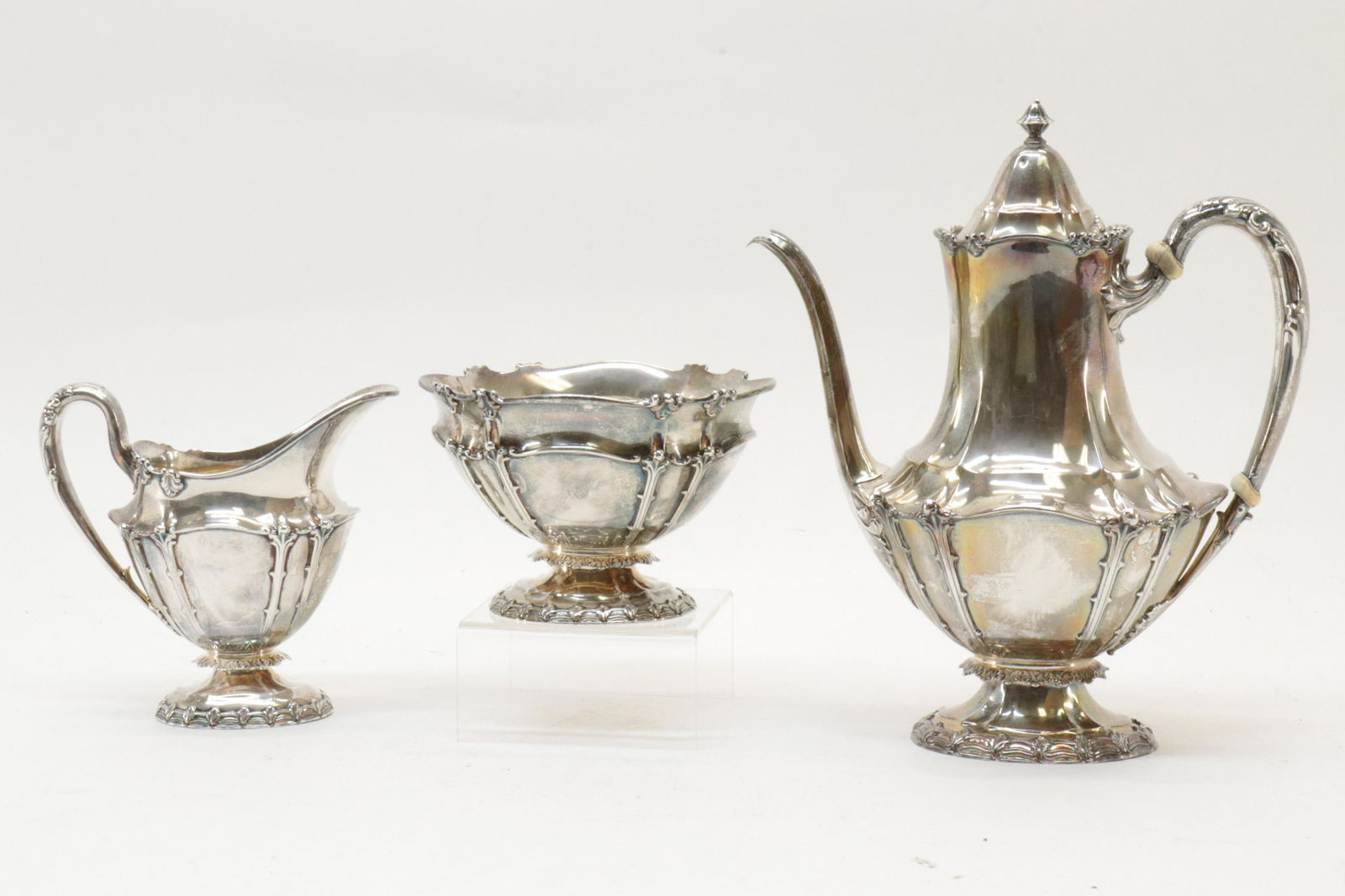 Tiffany & Co. 3-Piece Sterling Silver Coffee Set (1 of 6)