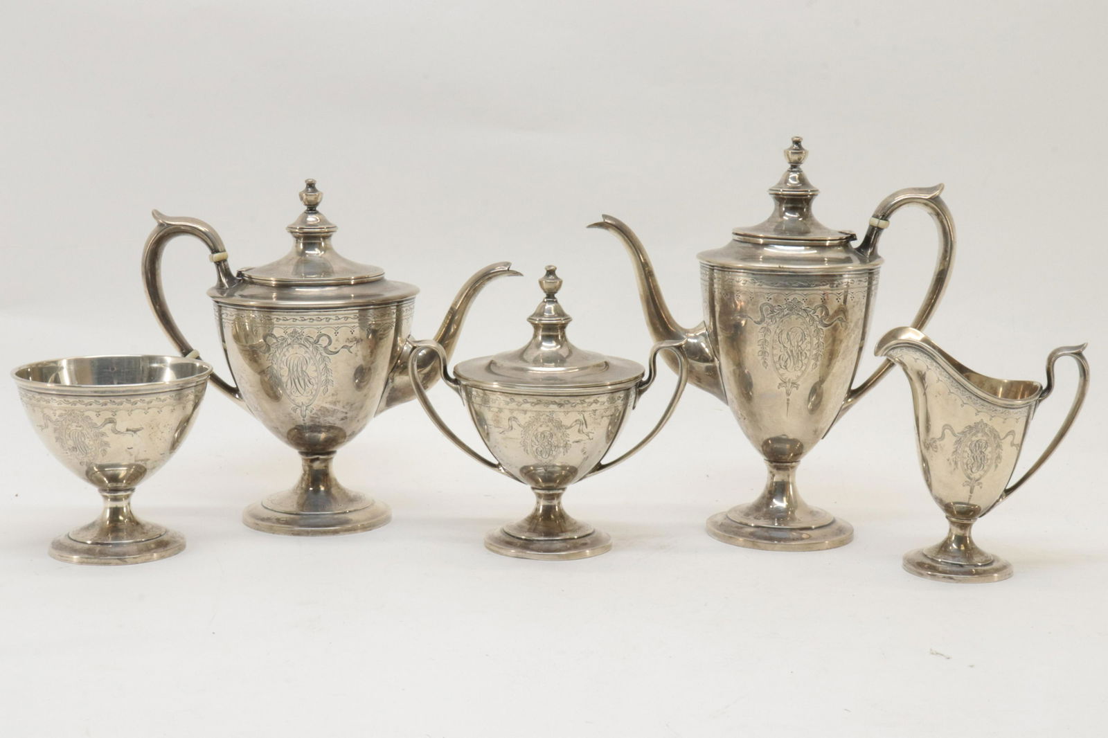 5-Piece Sterling Silver Tea & Coffee Service (1 of 11)