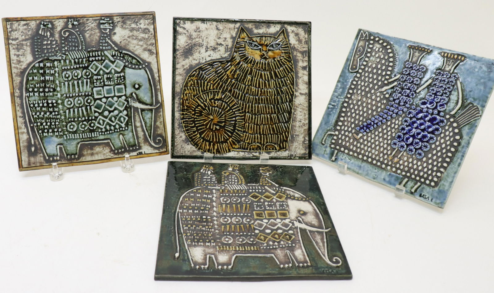 Lisa Larson - 4 Wall Tiles, c. 1960 (1 of 5)