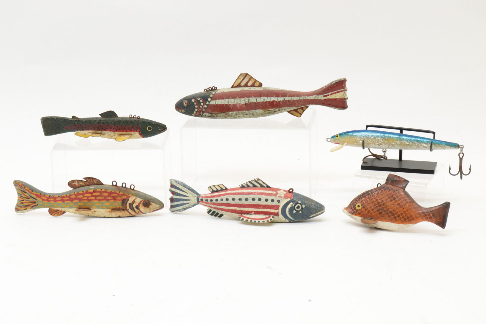 5 Folk Art Fish Decoys & fishing lure (1 of 7)