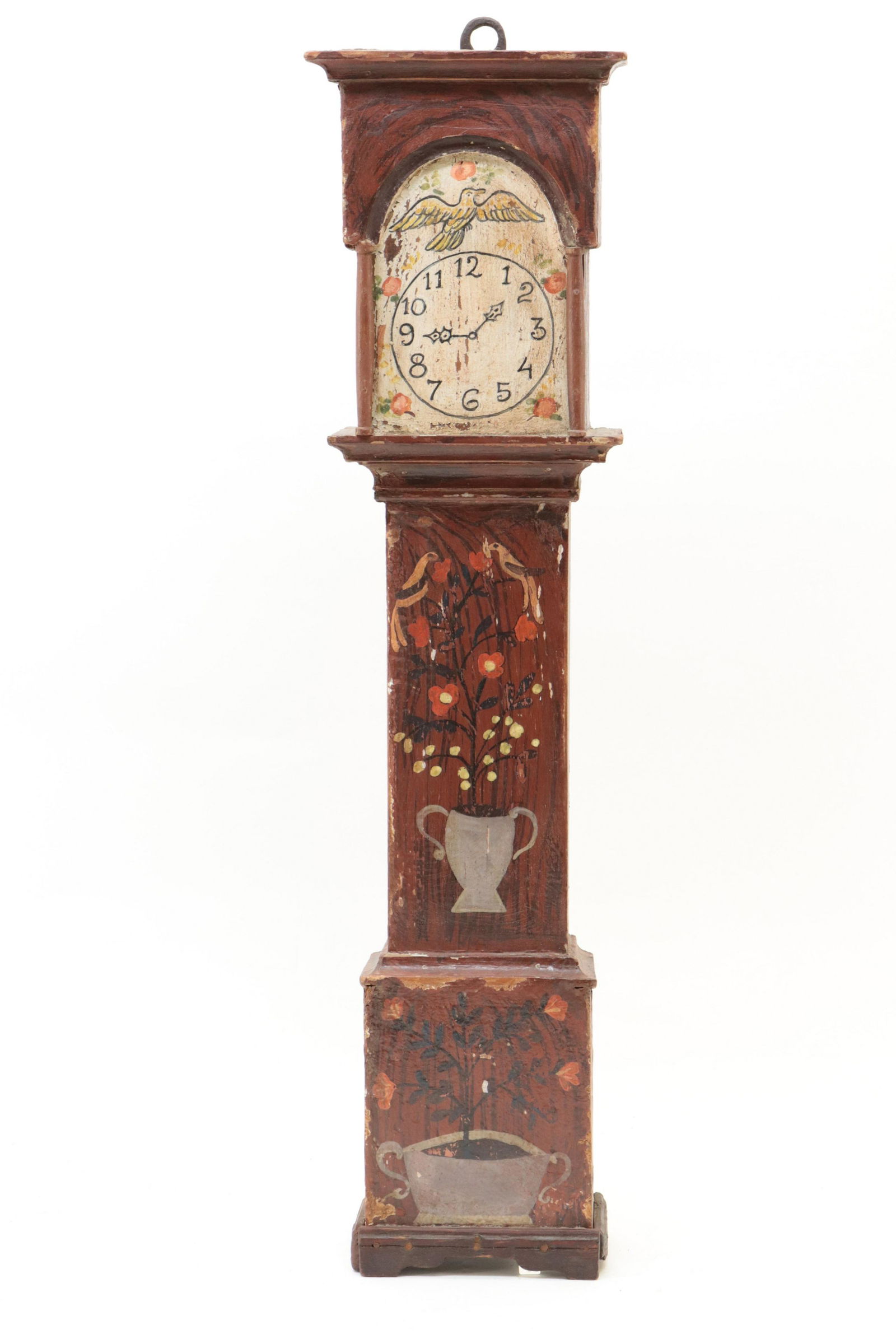 Folk Art Diminutive Tall Case Clock (1 of 4)