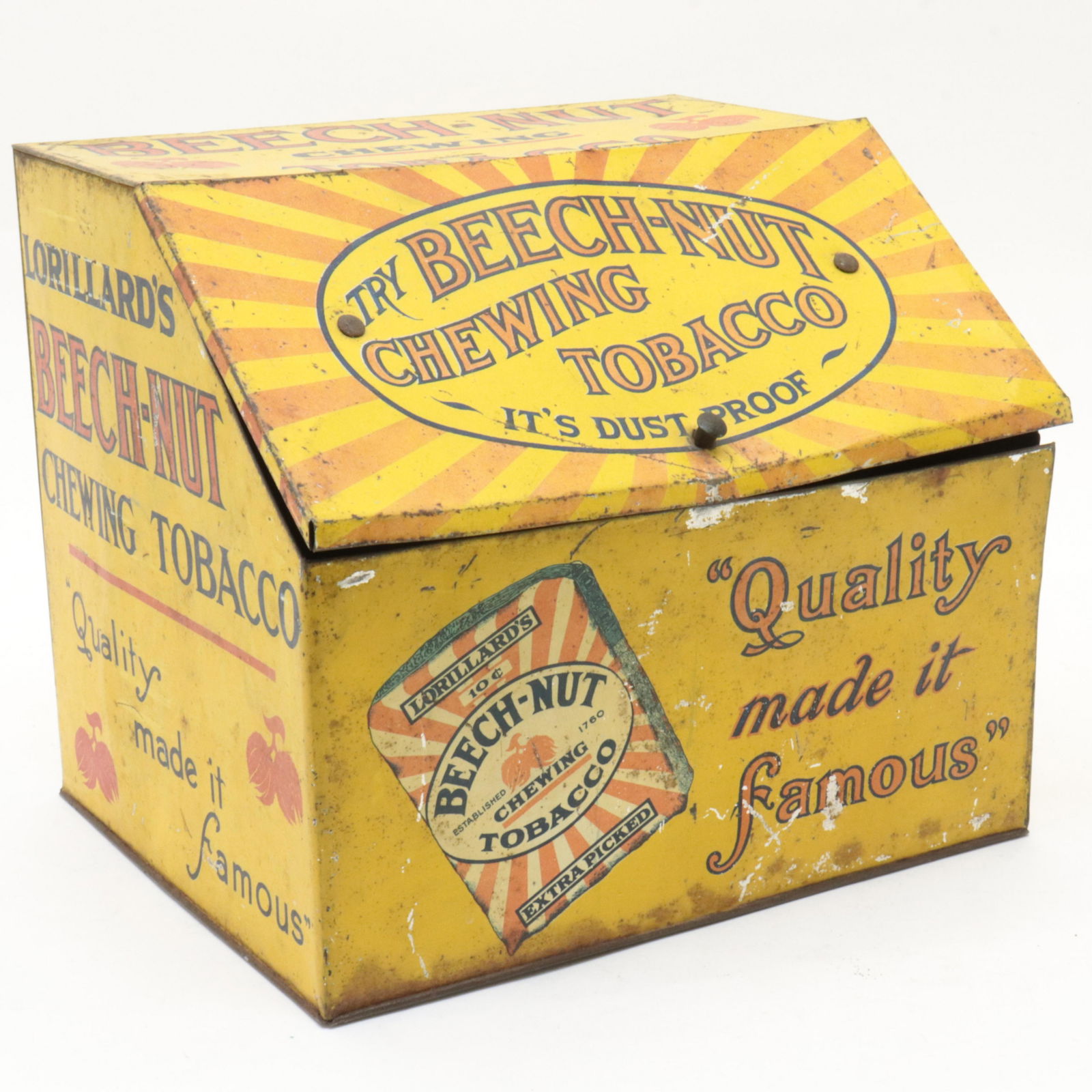 Lorillard's Beech-Nut Chewing Tobacco Cannister (1 of 4)
