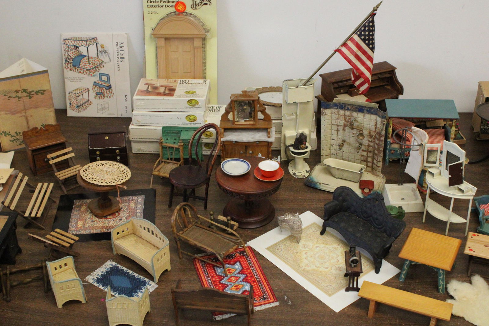 Collection of Doll House Furniture & Decorations (1 of 13)