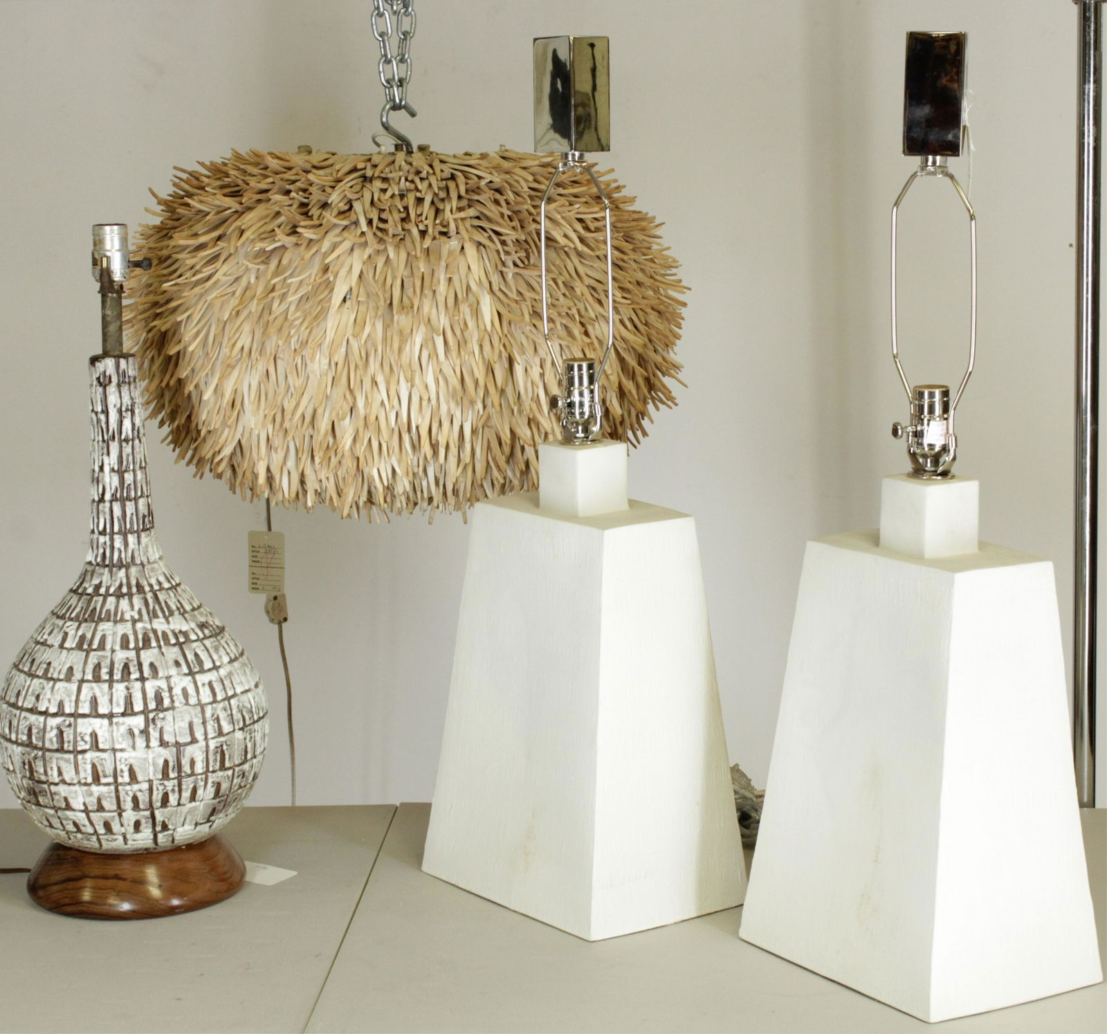 Pair Studio A Ceramic Lamps & Others (1 of 8)