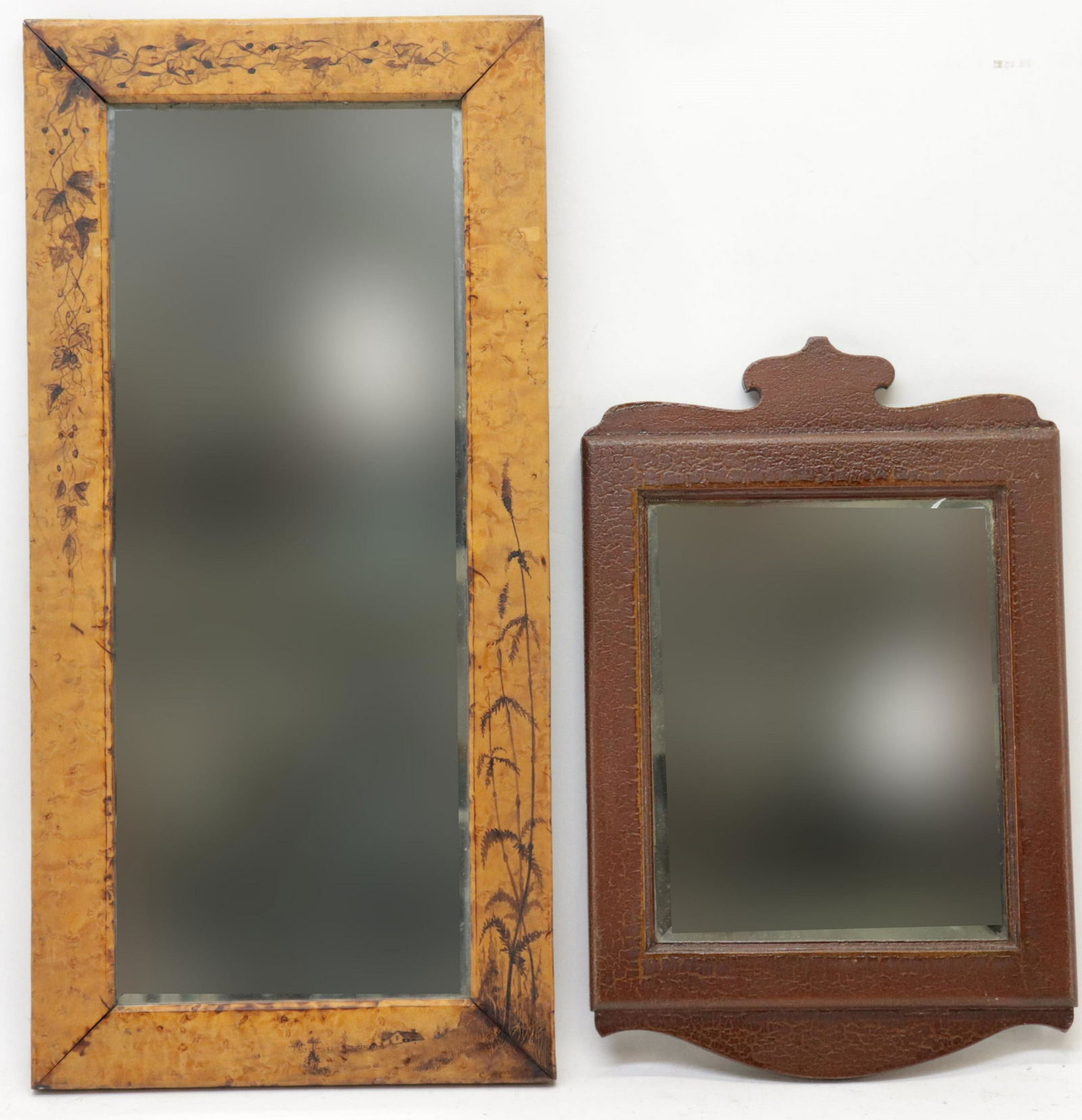 2 Paint Decorated Mirrors (1 of 2)