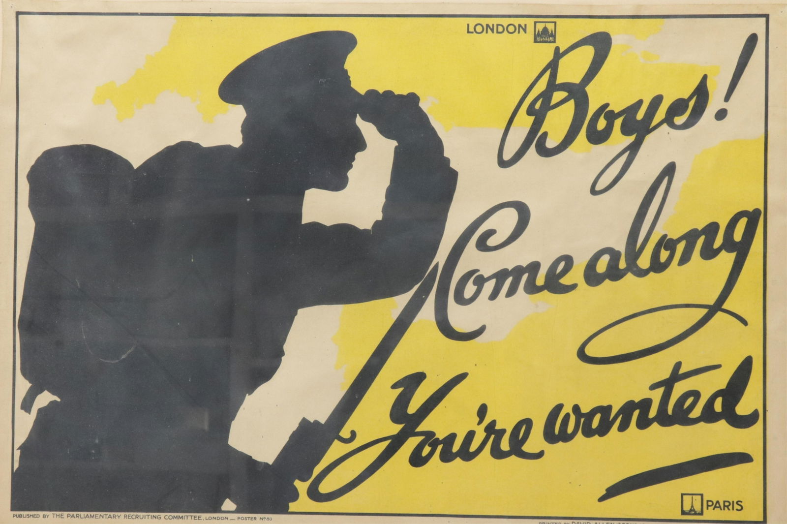 "Boys! Come Along You're Wanted" Poster (1 of 5)
