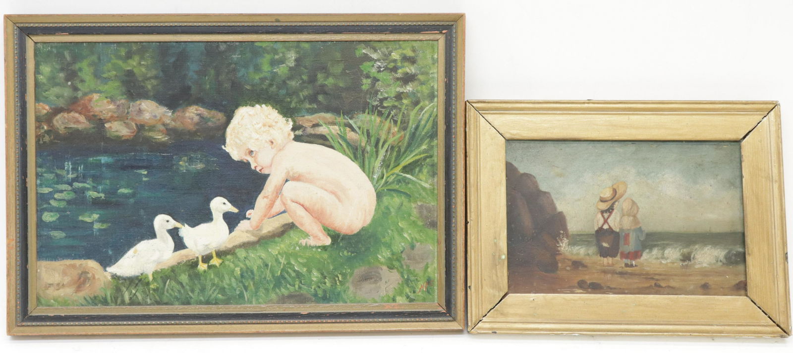 2 paintings of Children (1 of 4)