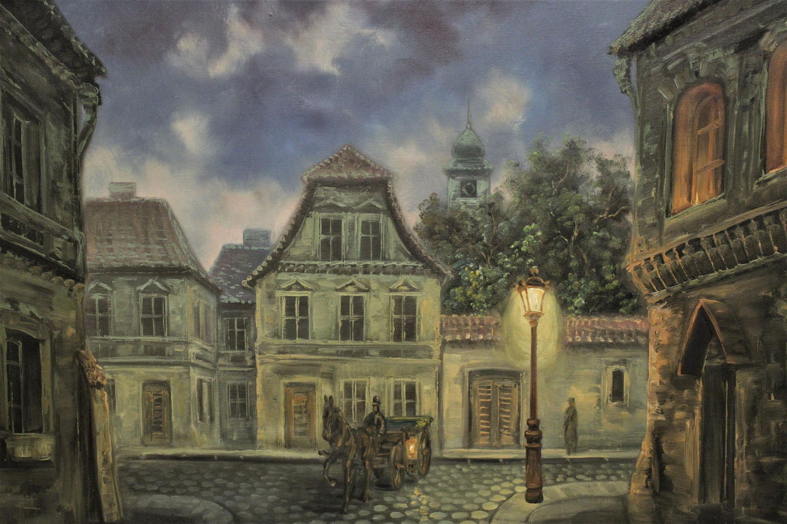 "Old Vienna..." Street Scene Signed Kaiser O/C (1 of 3)