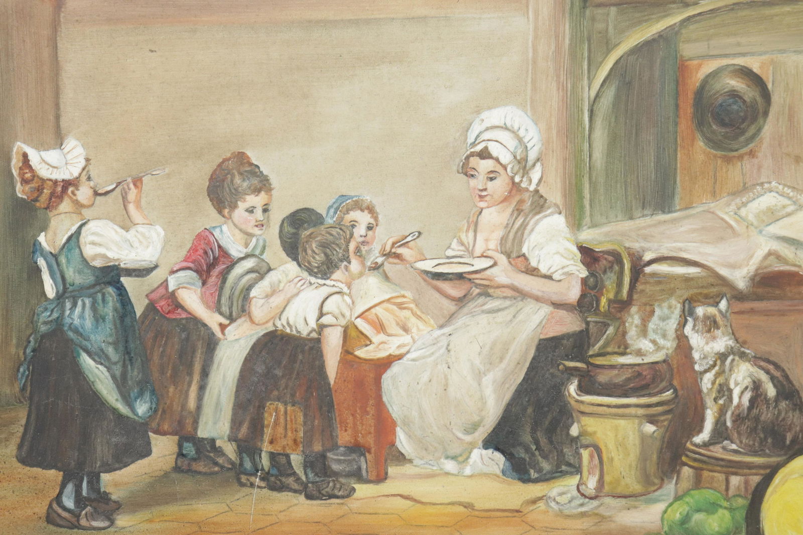 "Hungry Mouths", C.M. Hudson, Gouache (1 of 2)