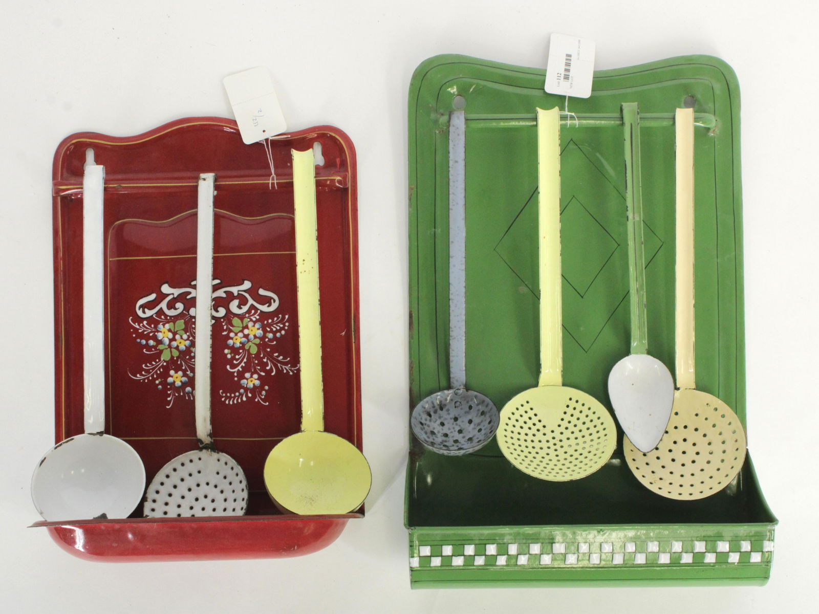 2 Vintage Enamel Ware Kitchen Racks (1 of 2)