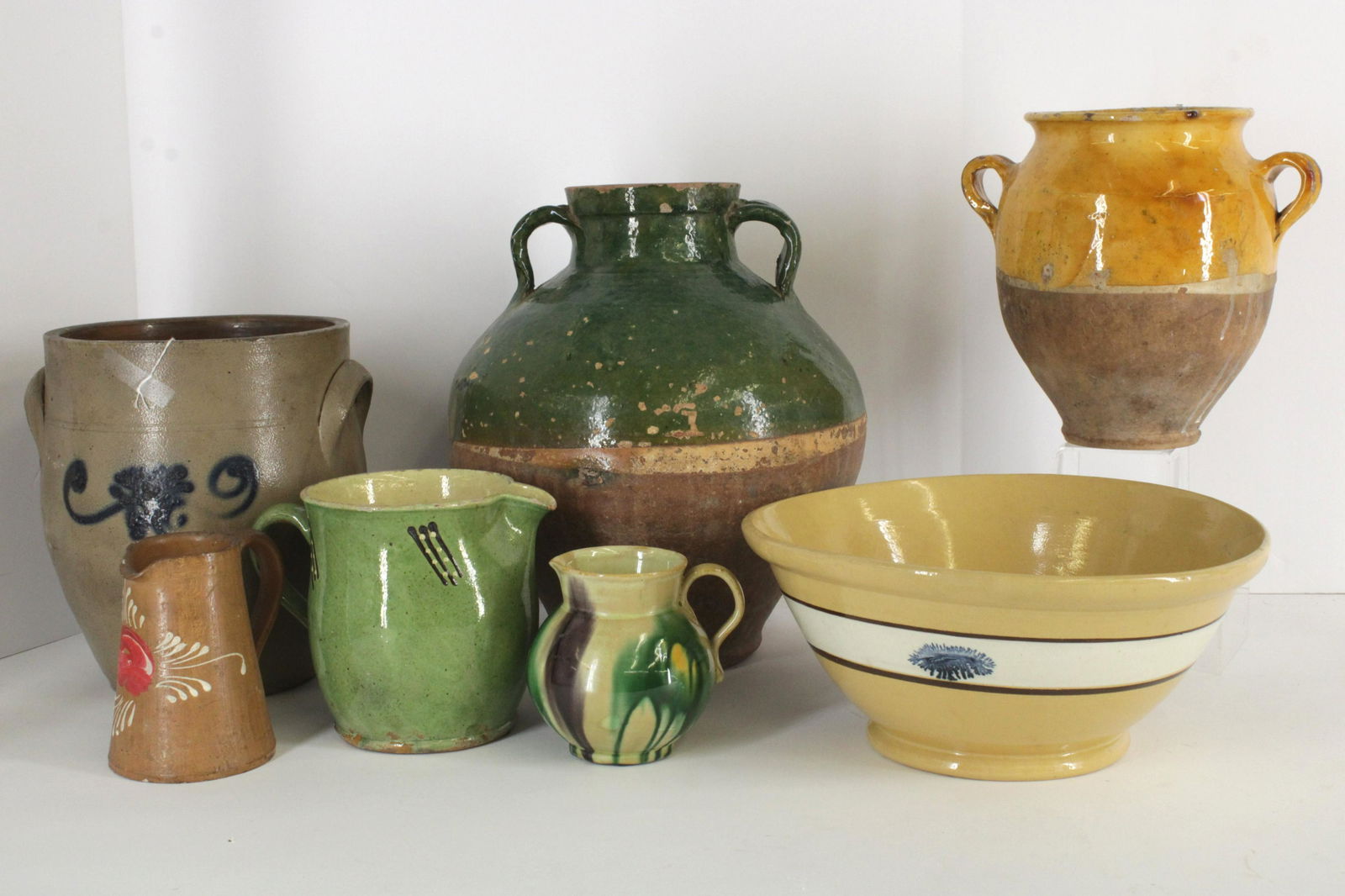 7-Pc. American & European Pottery, 19/20 C. (1 of 4)