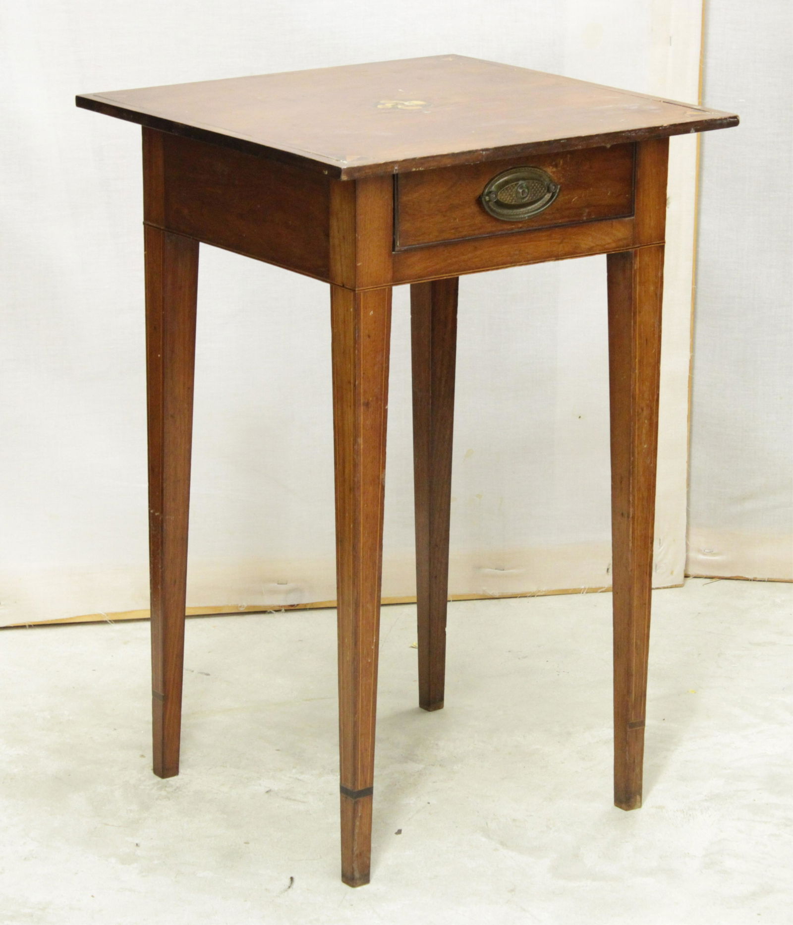Federal Inlaid Birch Stand, Early 19th C. (1 of 6)