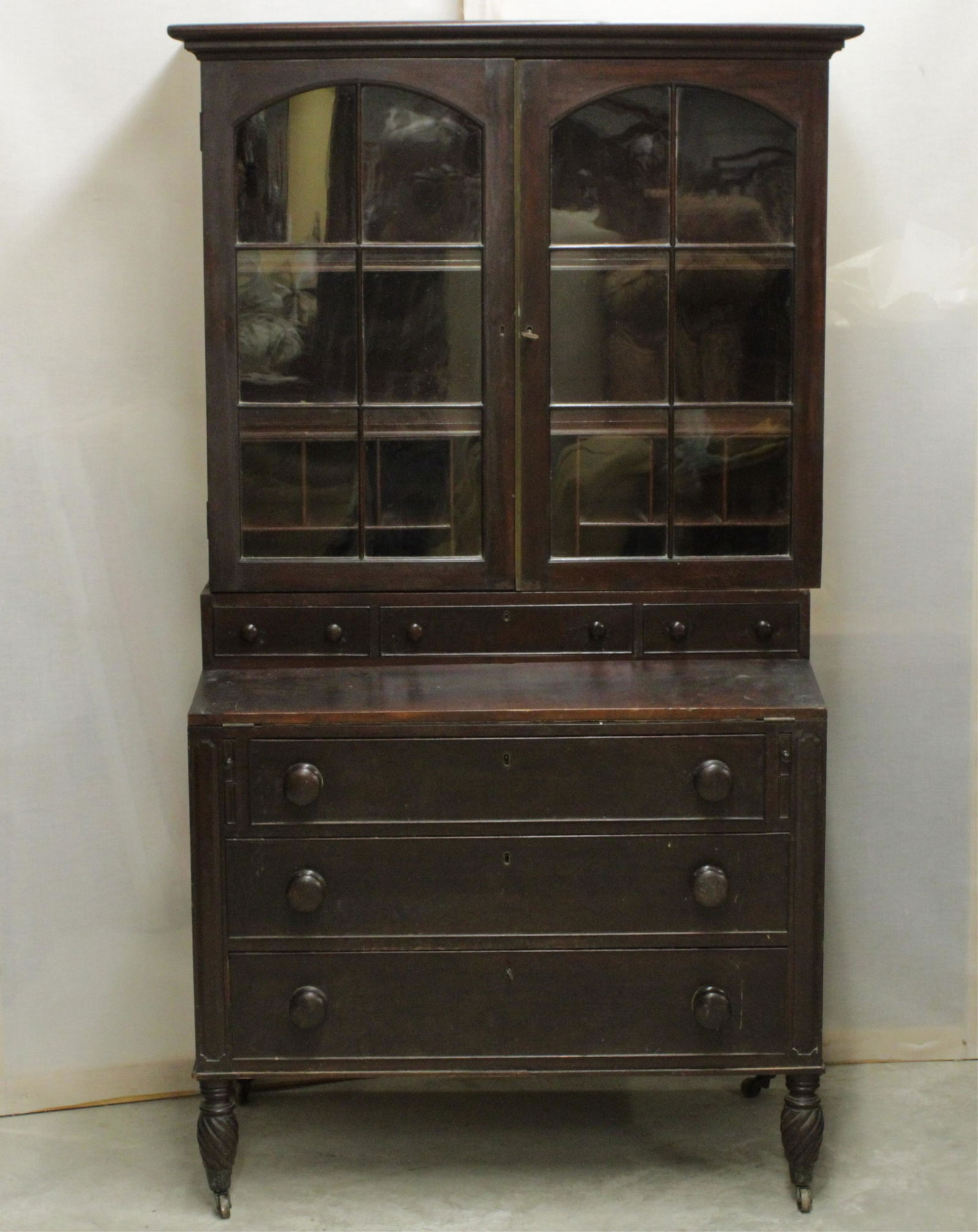American Mahogany 2-Part Secretary Bookcase (1 of 2)
