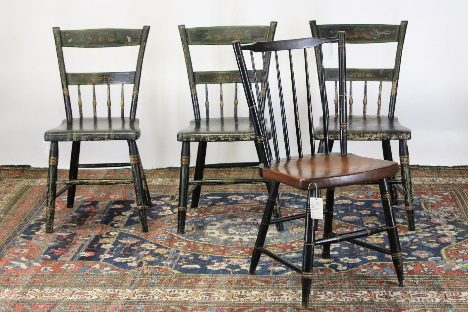 3 Late Federal Stenciled Side Chairs & 1 Hitchcock (1 of 7)