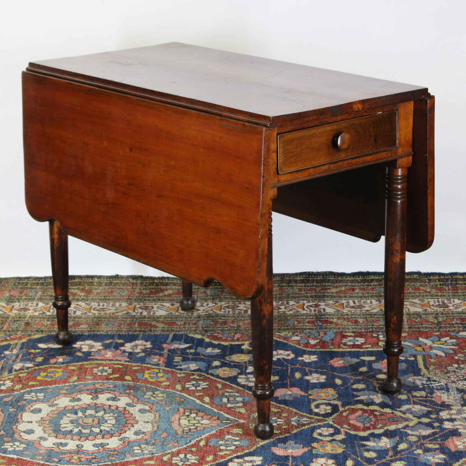 American Classical Dropleaf Table, Mid 19th C. (1 of 5)