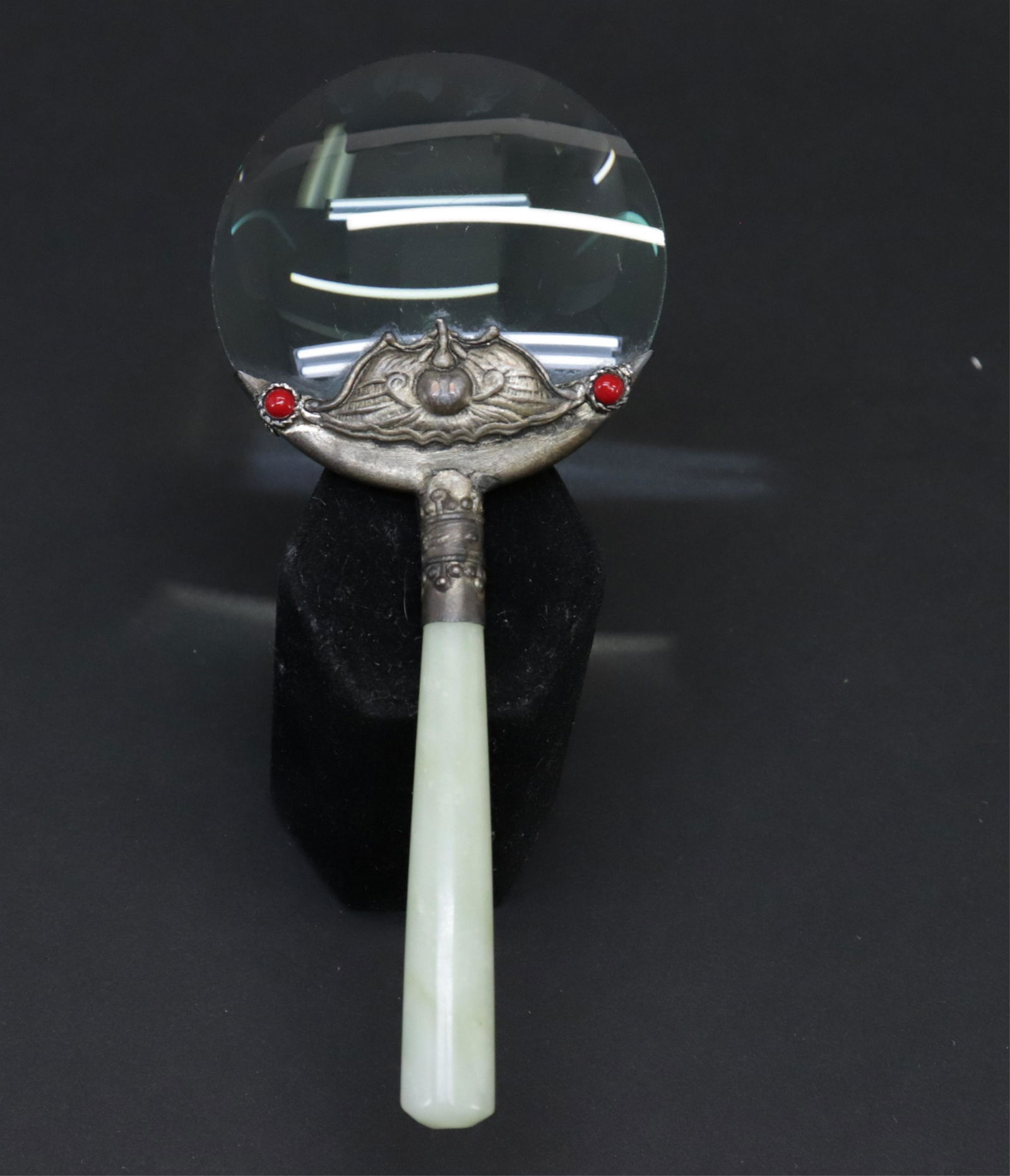 Chinese Jade Handled Magnifying Glass (1 of 2)