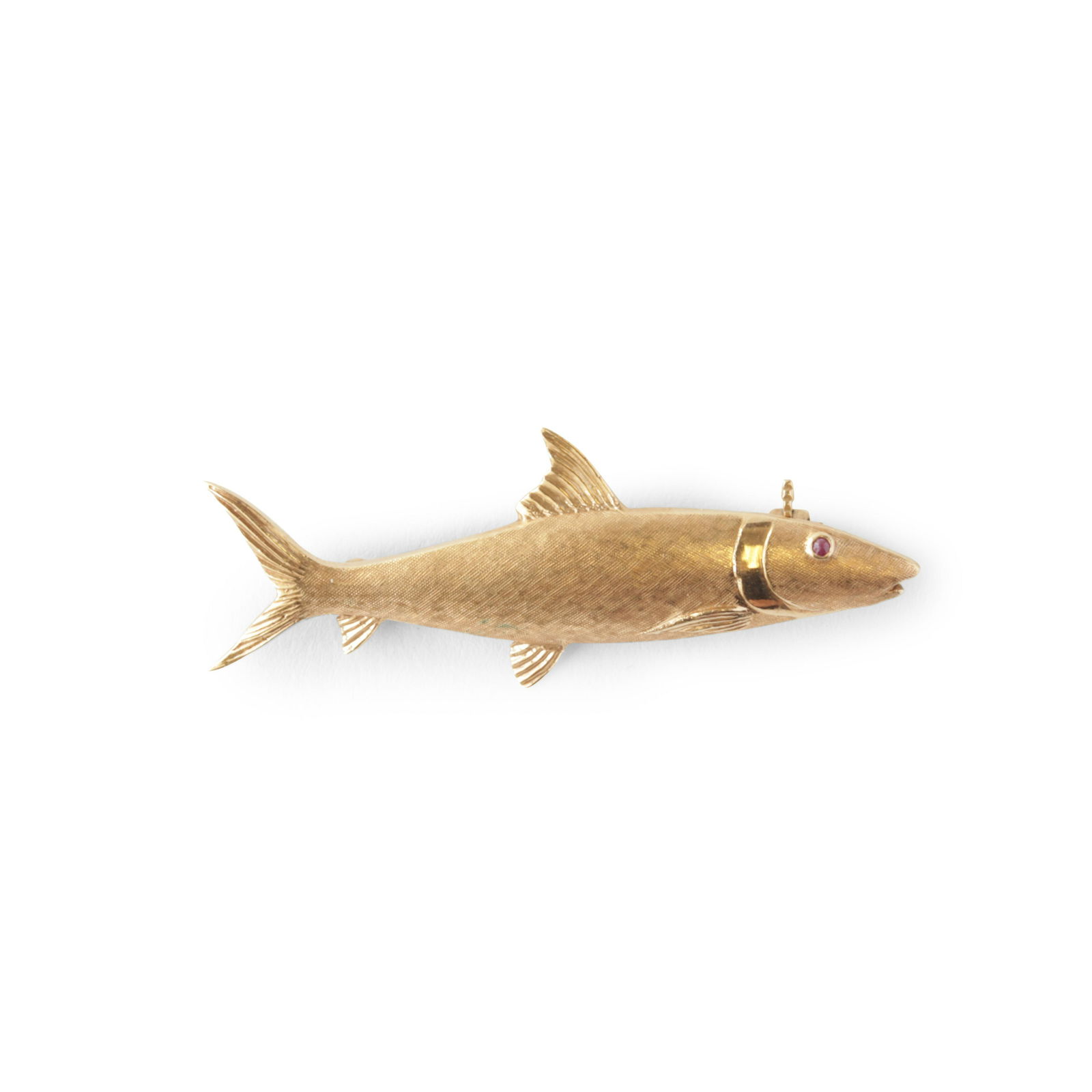 14k Yellow Gold Fish Brooch (1 of 2)