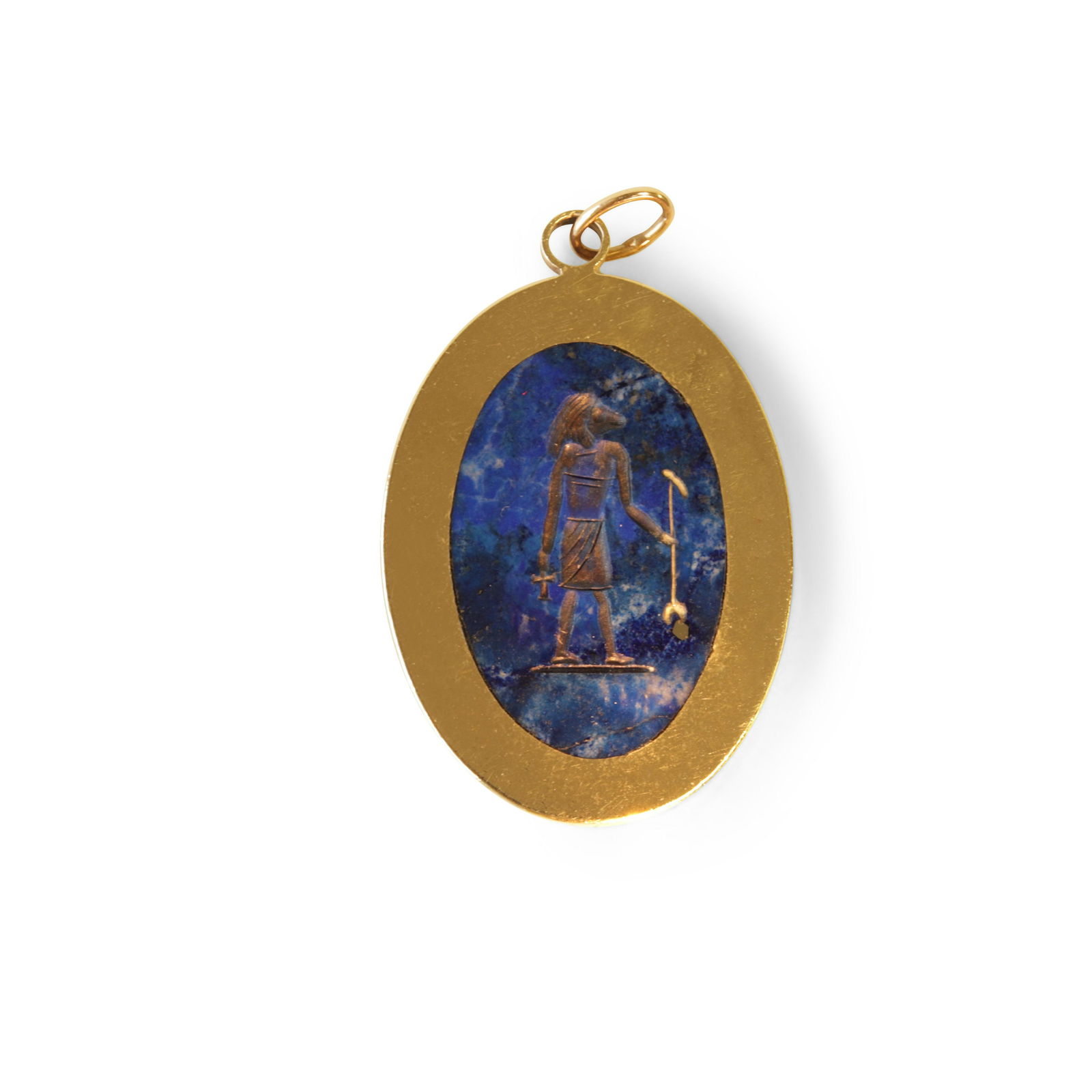 Egyptian Lapis & Gold Pendant (1 of 2)