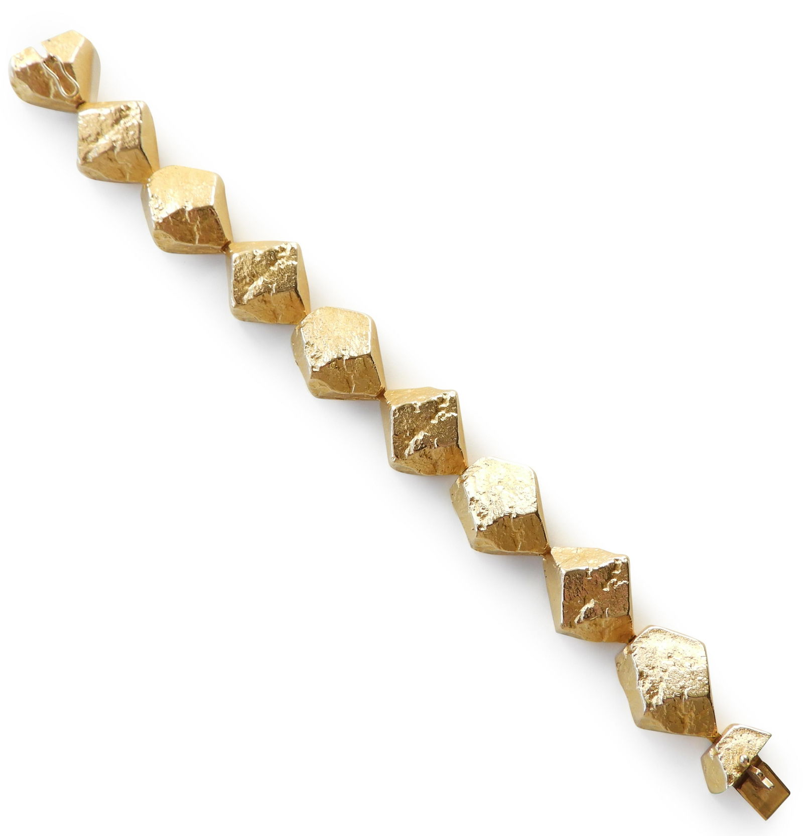 Finnish Brutalist 18k Bracelet (1 of 5)