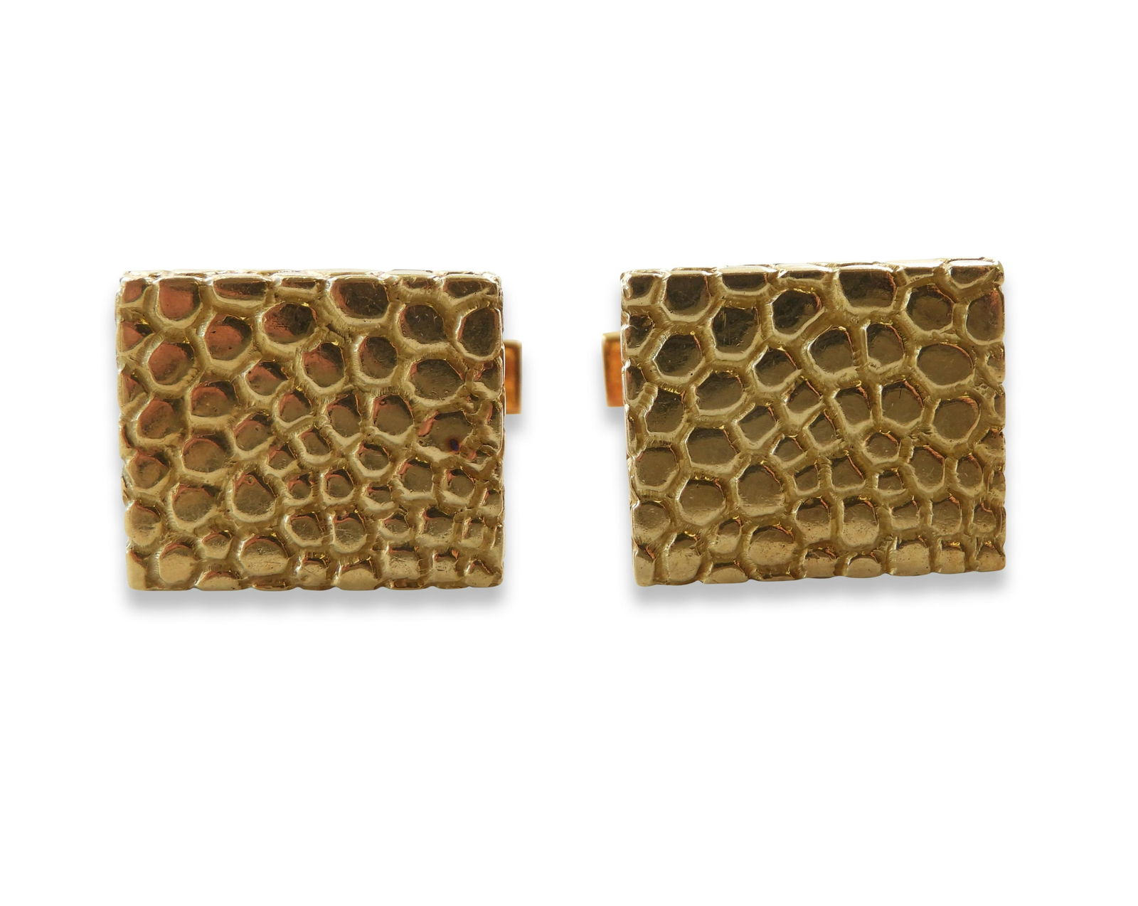 Pair of Tiffany & Co 18k 'Snake Skin' Cufflinks (1 of 4)