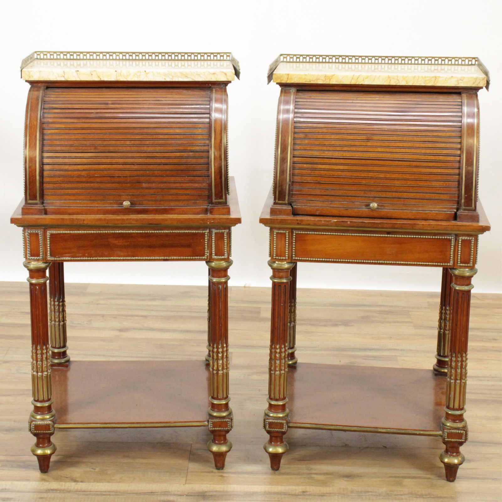 Pair of Louis XVI Style Table de Nuit, Late 19th C (1 of 9)