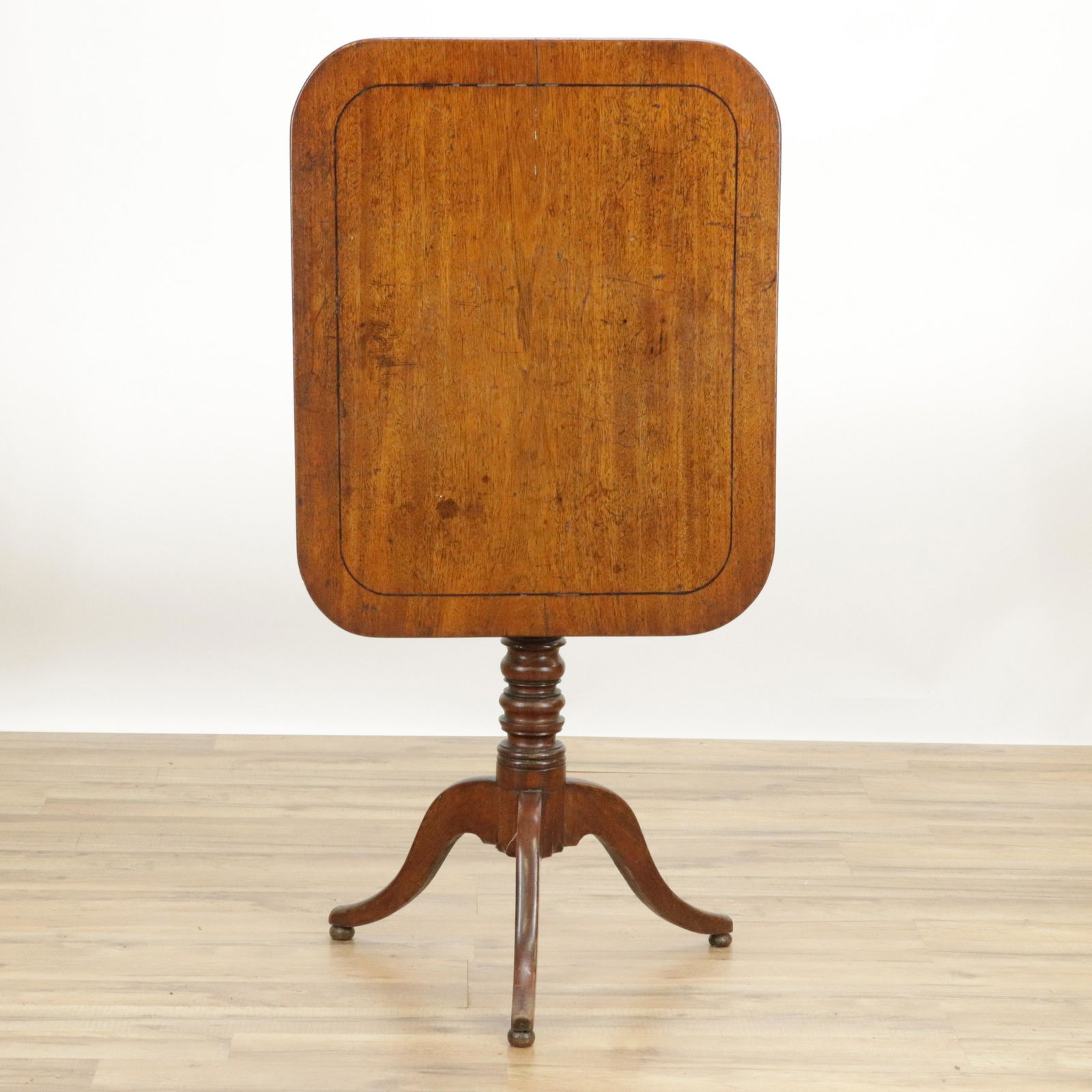 George III Inlaid Tilt-Top Tripod Table, E. 18th C (1 of 7)