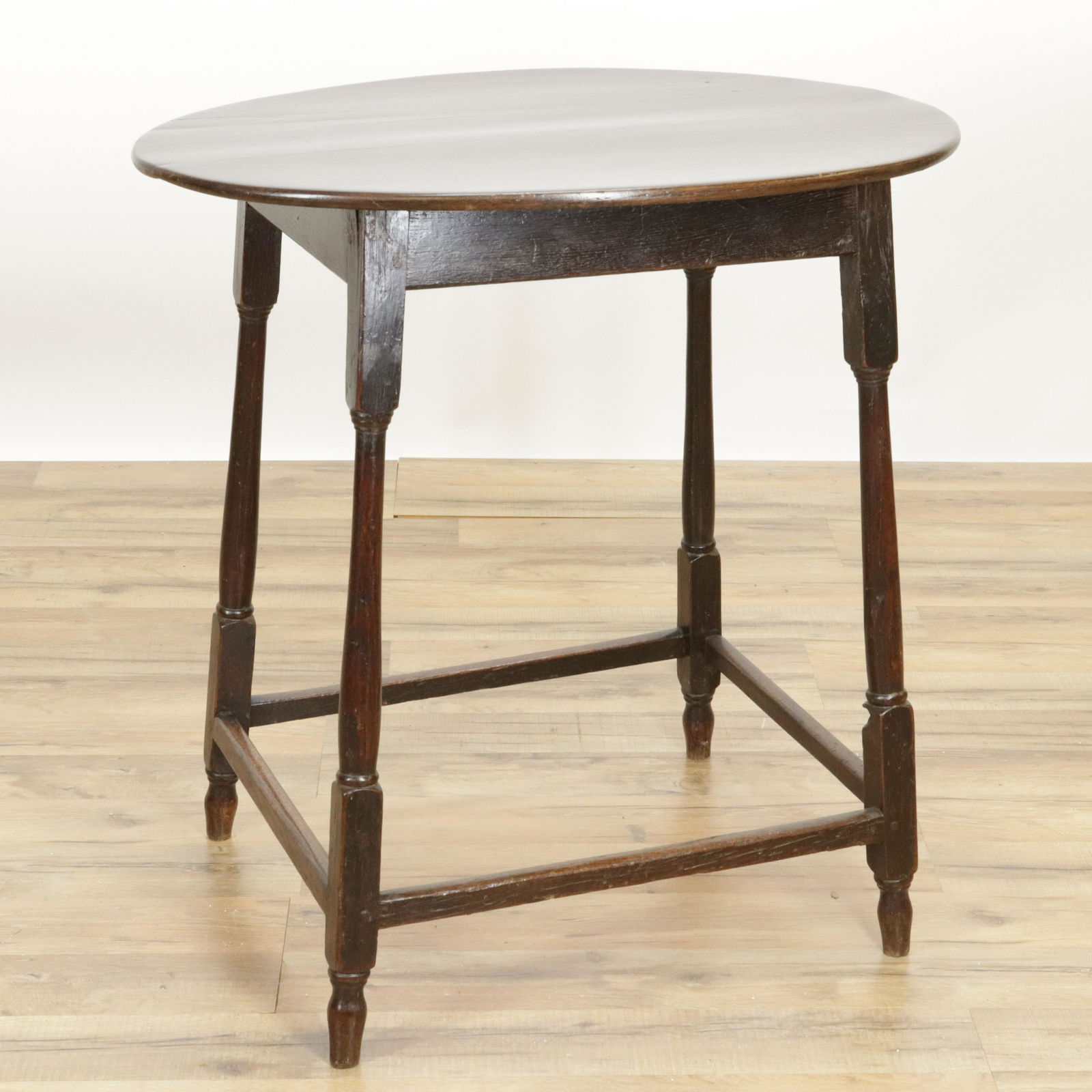 George III Oak Cricket Table, 18th C. (1 of 3)