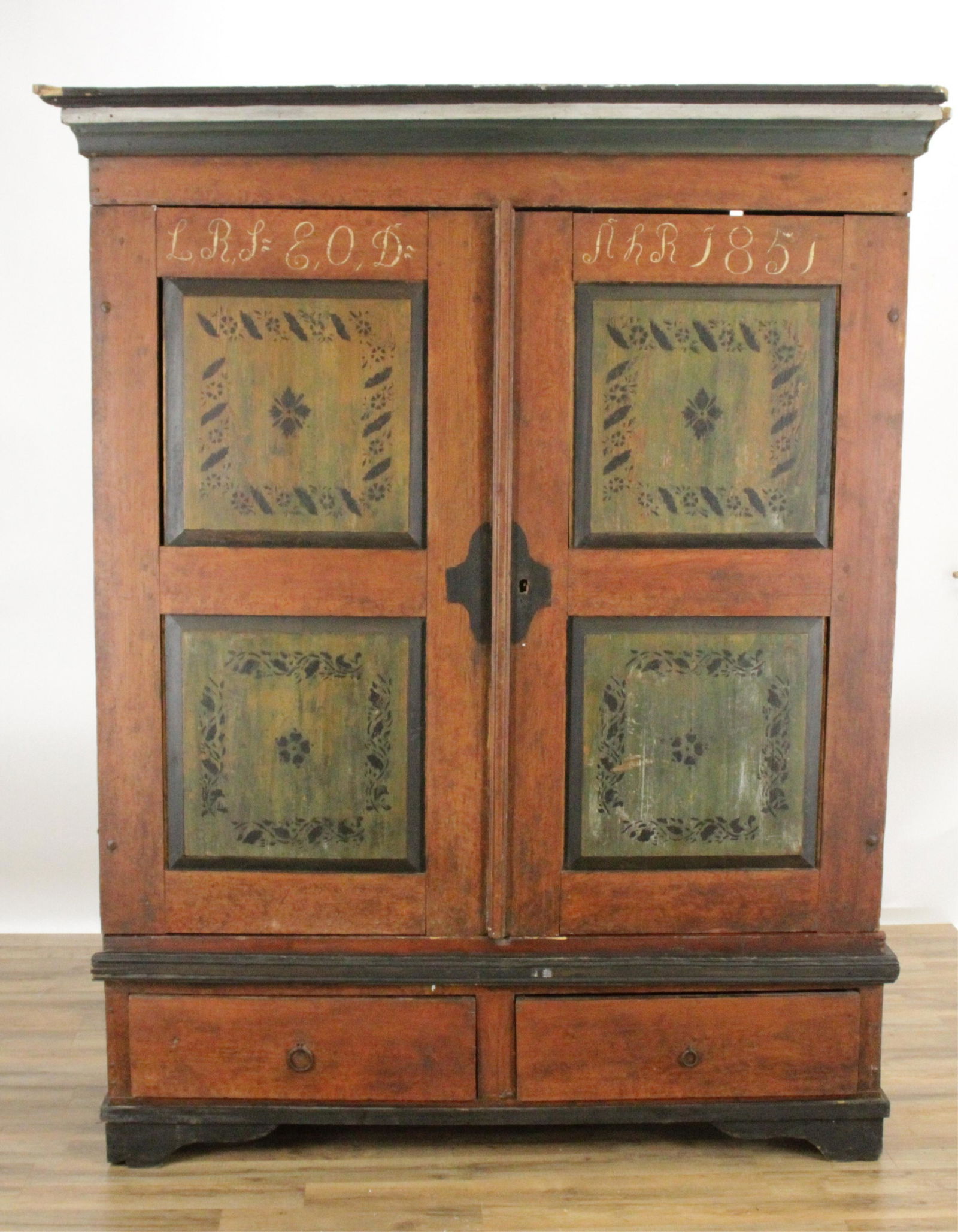 Paint Decorated Kas, dated 1851 (1 of 11)