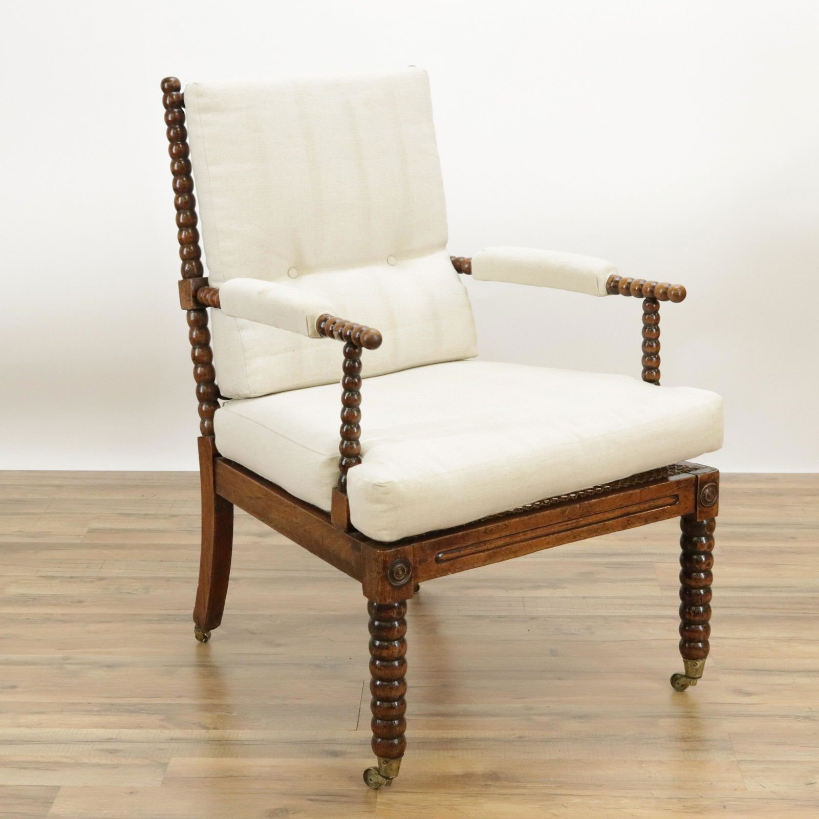 Early Victorian Bobbin Turned Armchair, c.1850 (1 of 6)