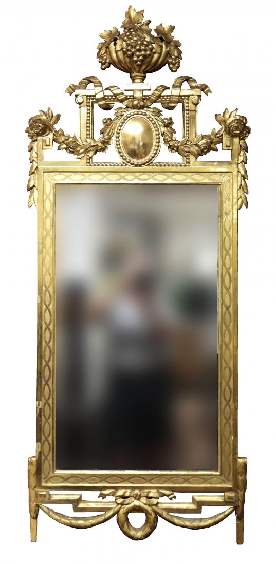 Swedish Neo-Classic Giltwood Mirror (1 of 5)