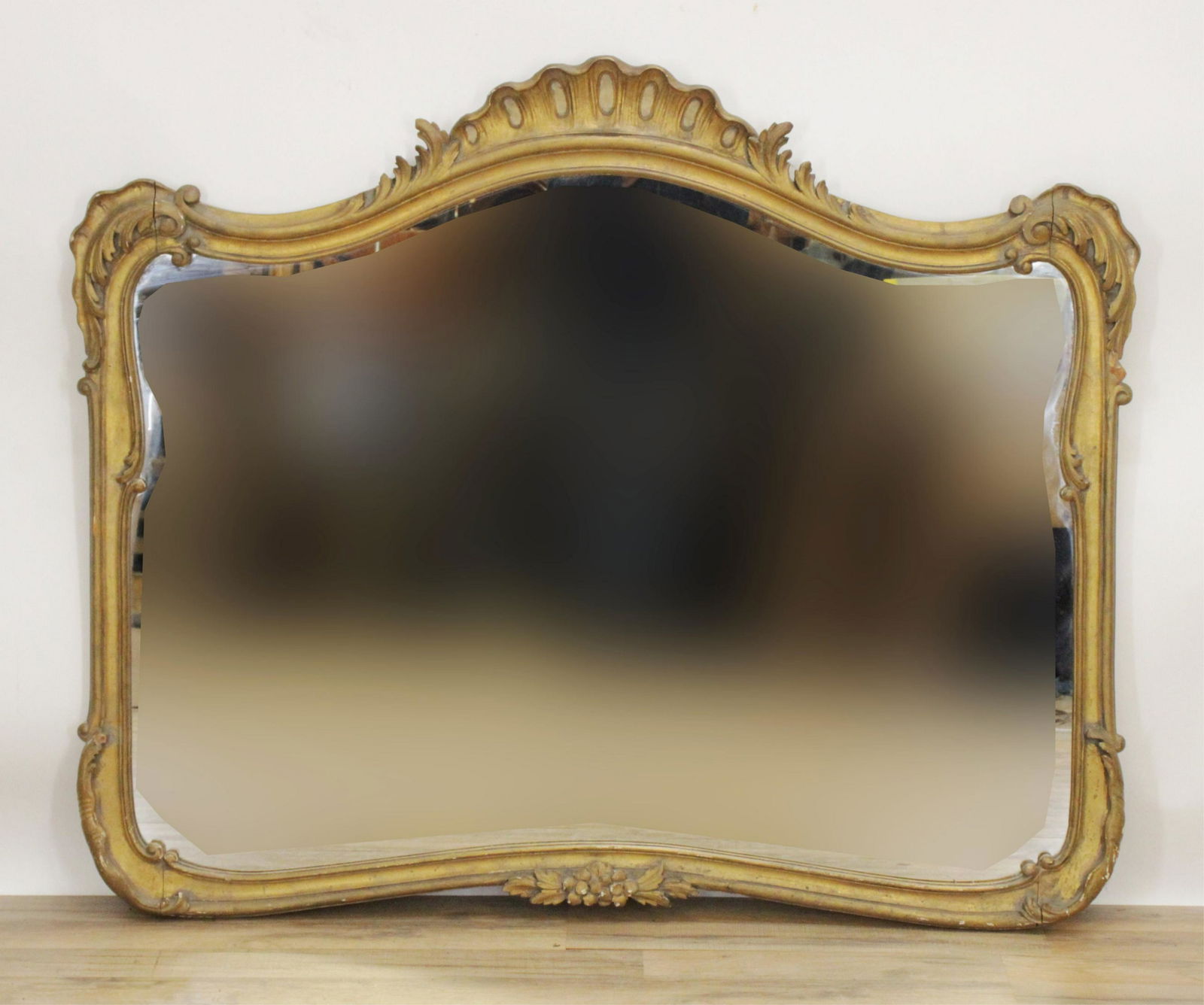 Large Art Nouveau Style Giltwood Frame Mirror (1 of 6)