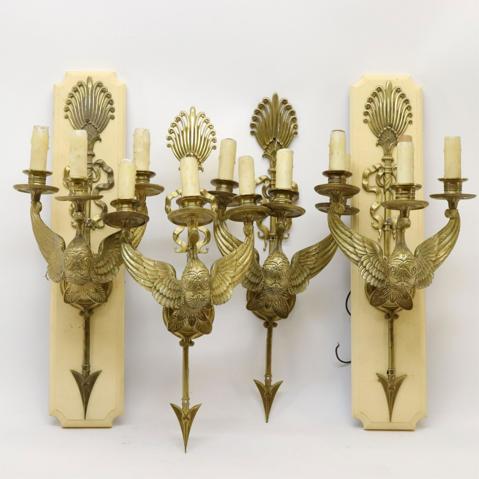 2 Prs. French Empire Style Wall Sconces (1 of 5)