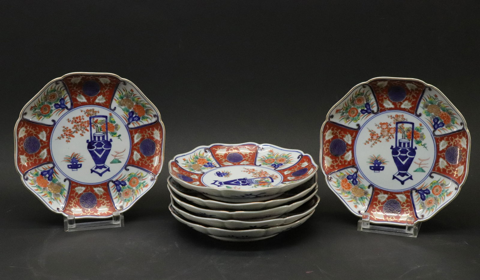 Group of 7 Imari Porcelain Plates (1 of 3)