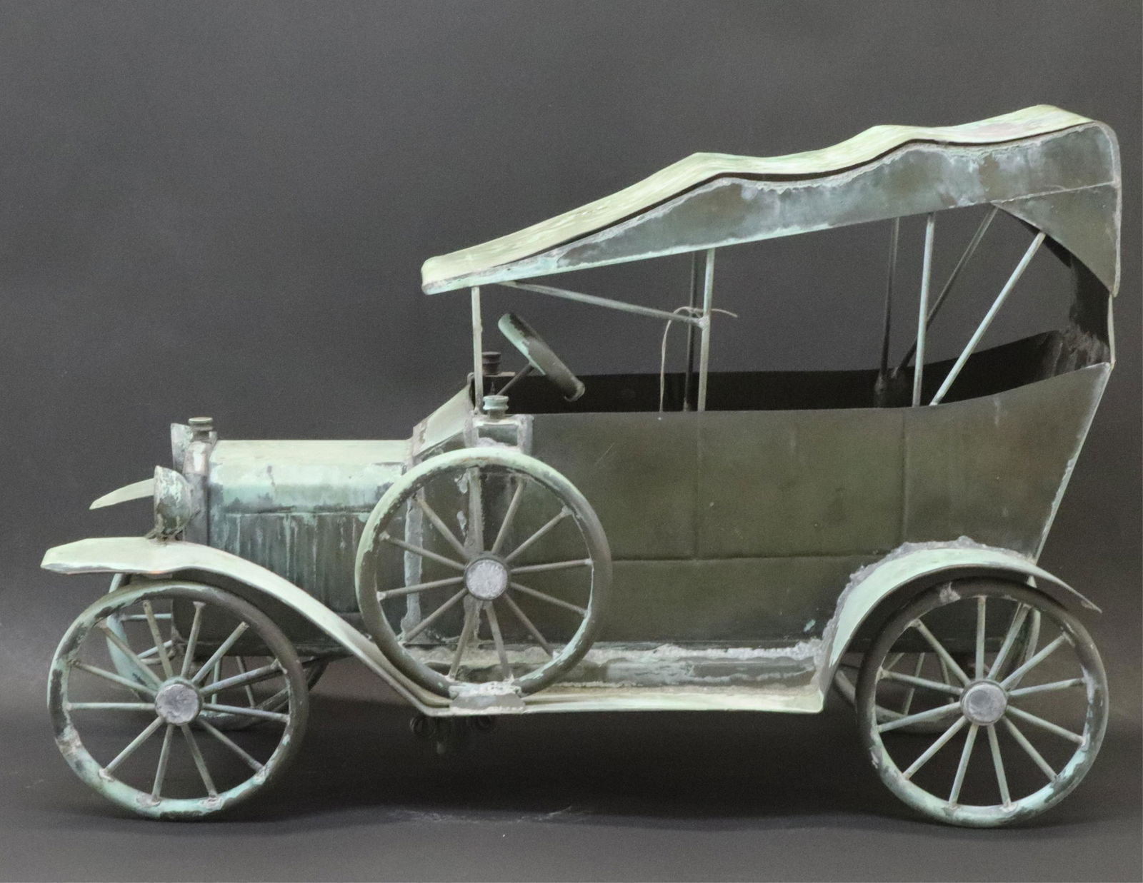 Vintage Copper Car Weathervane, 20th C. (1 of 9)