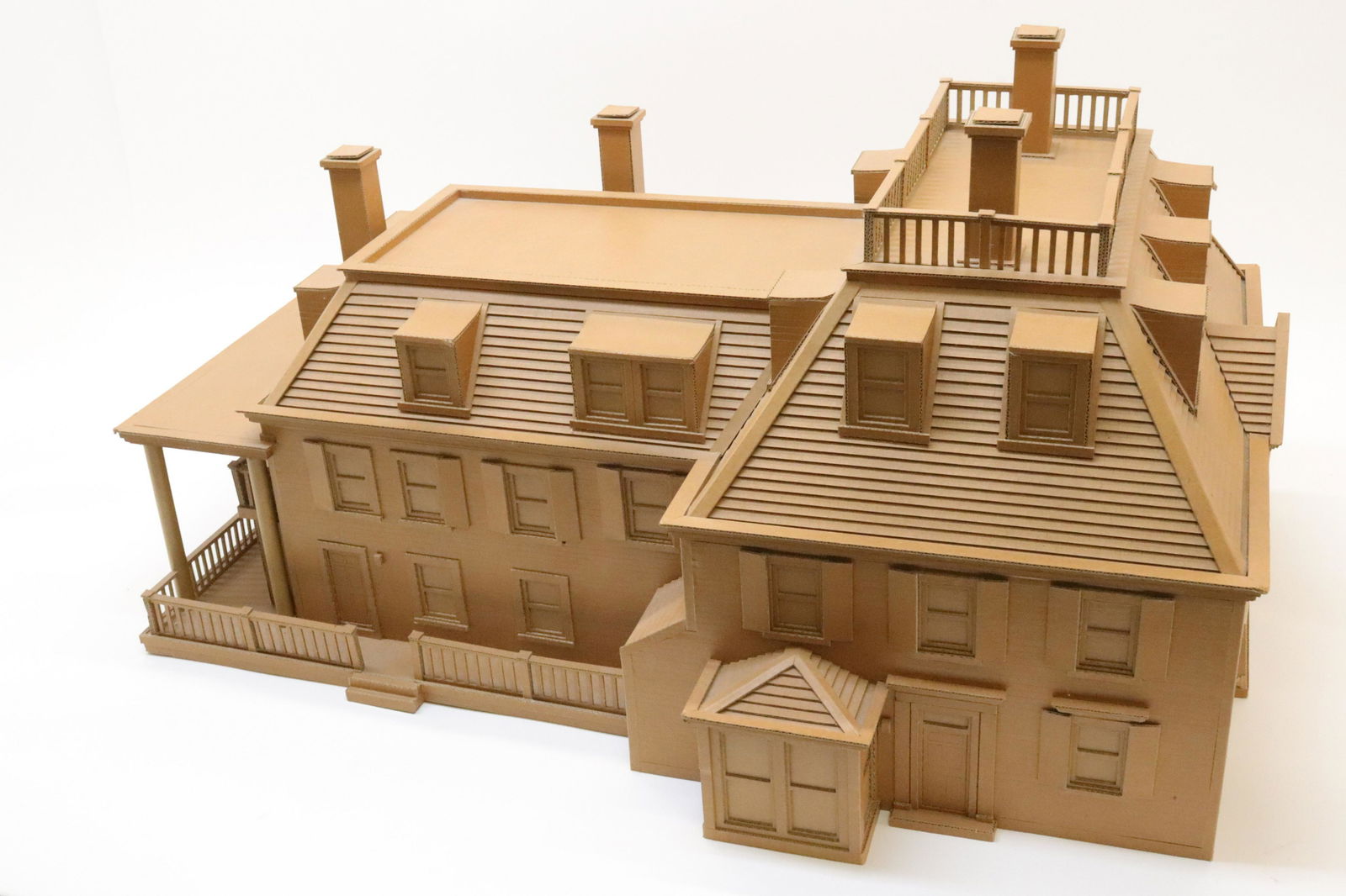 Seale Architectural Model of Sheldon Tavern: Seale Architectural Cardboard Model of Sheldon Tavern (DSEI249)(MS) Dimensions: 19 1/2" H x 16 1/2" W x 27 3/4" D Property from a Litchfield Estate