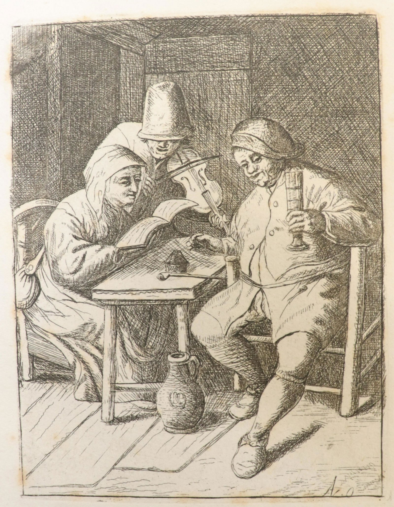 Adriaen van Ostade, The Concert, etching (1 of 6)