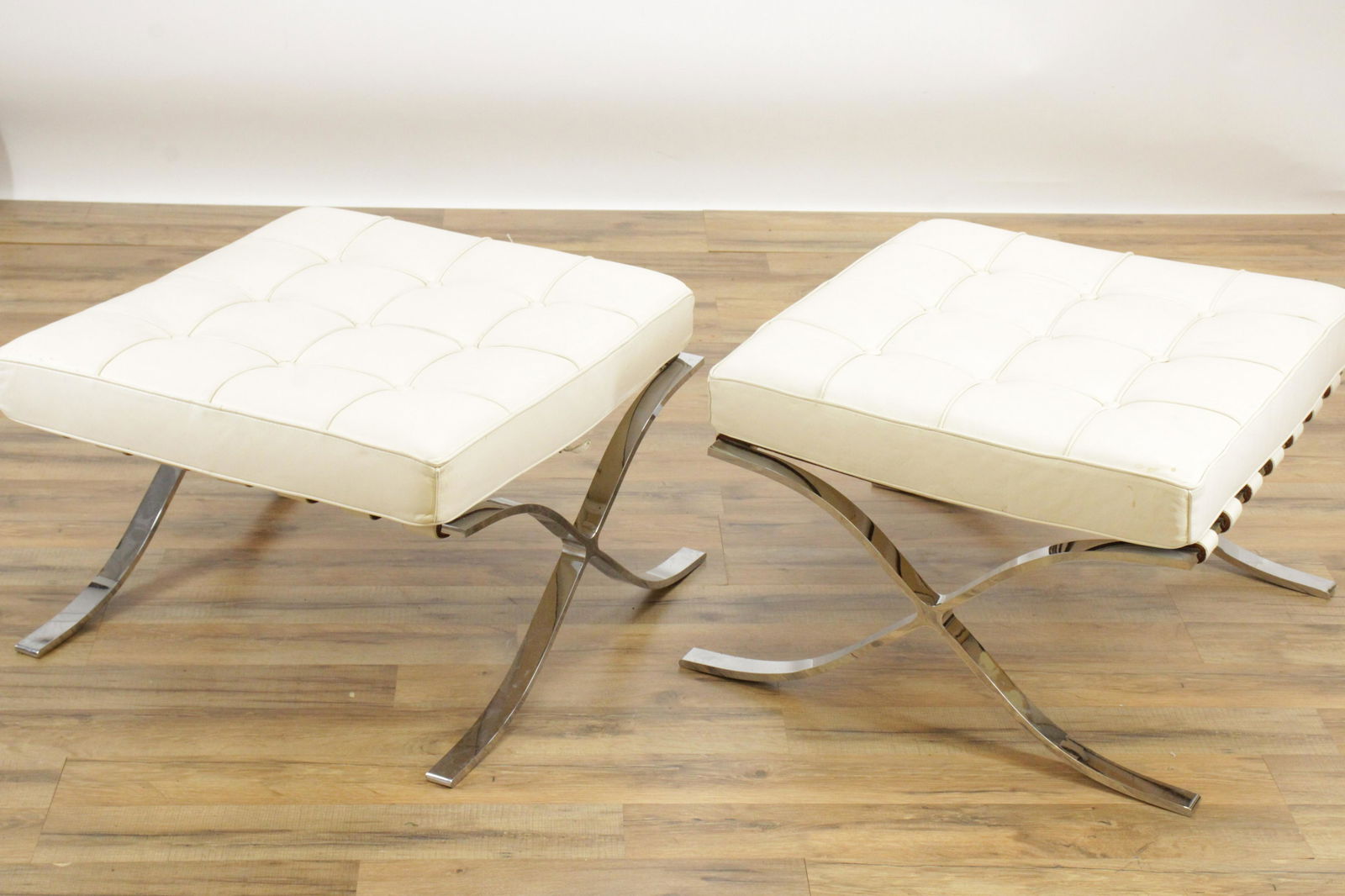 Pair of Knoll Barcelona Stools (1 of 5)