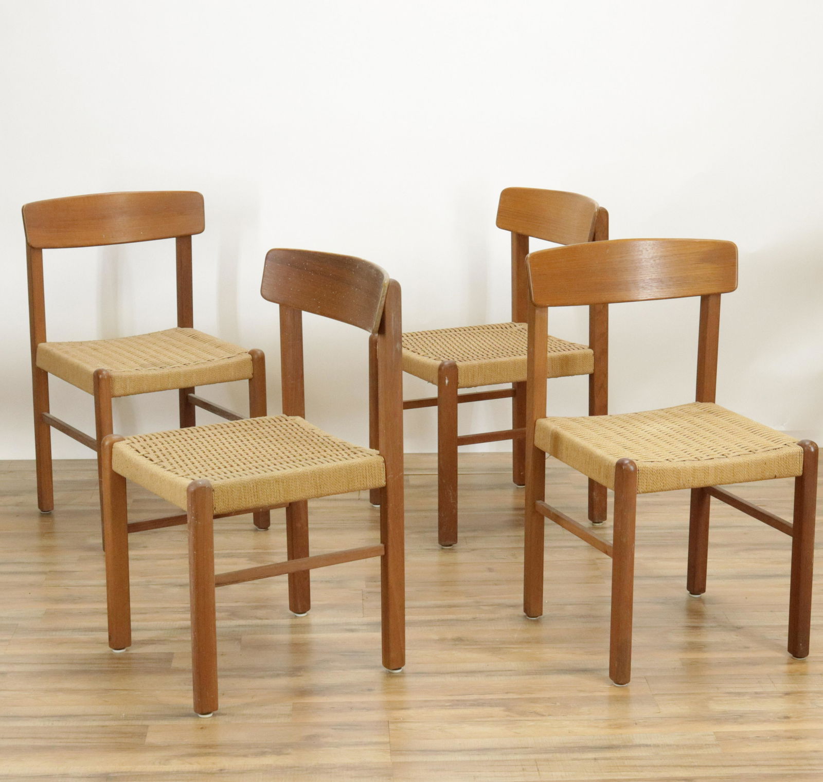 Set of 4 Danish Modern Style Teak Side Chairs (1 of 7)