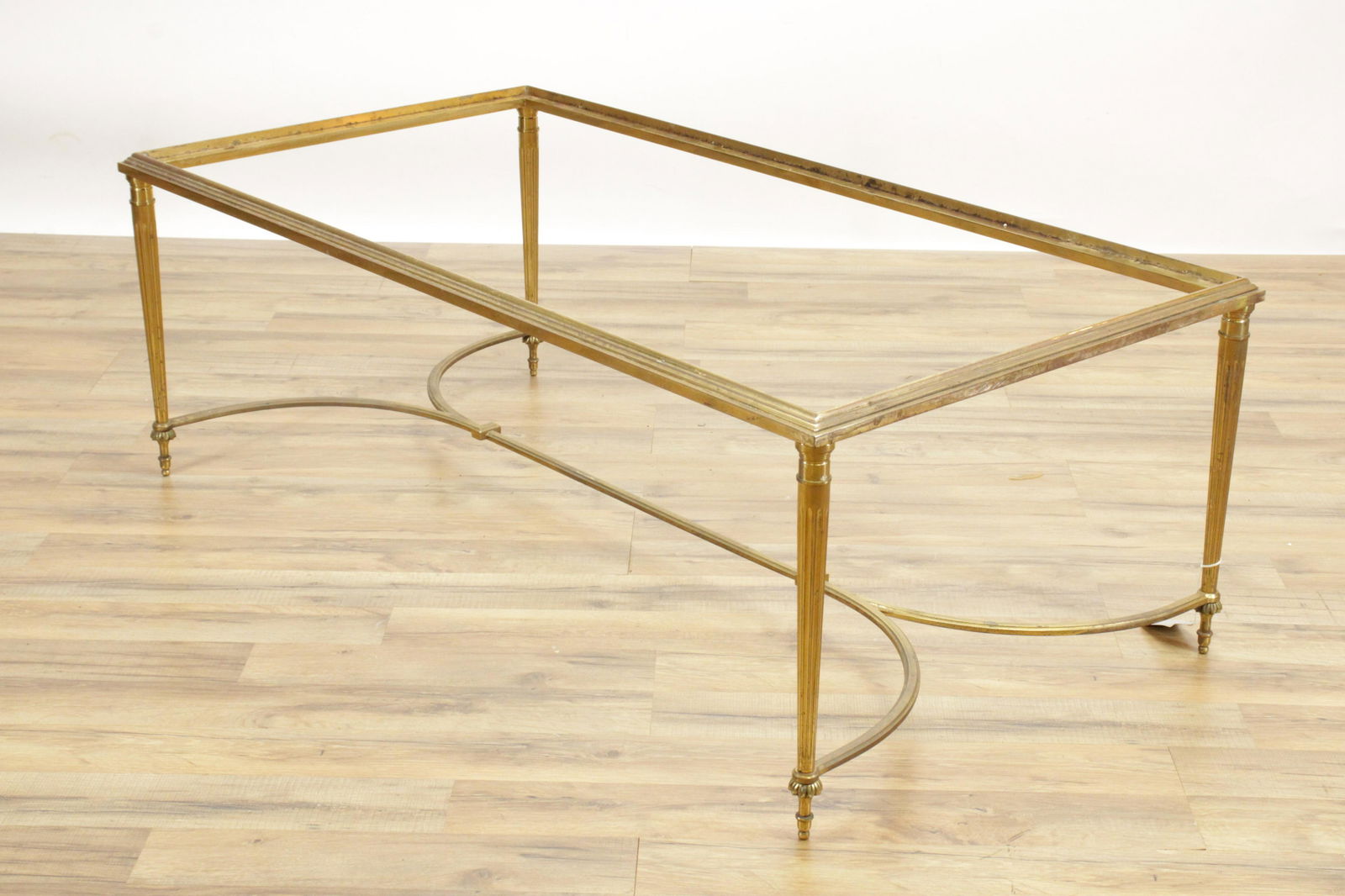 Neo-Classic Style Gilt Brass Coffee Table (1 of 4)