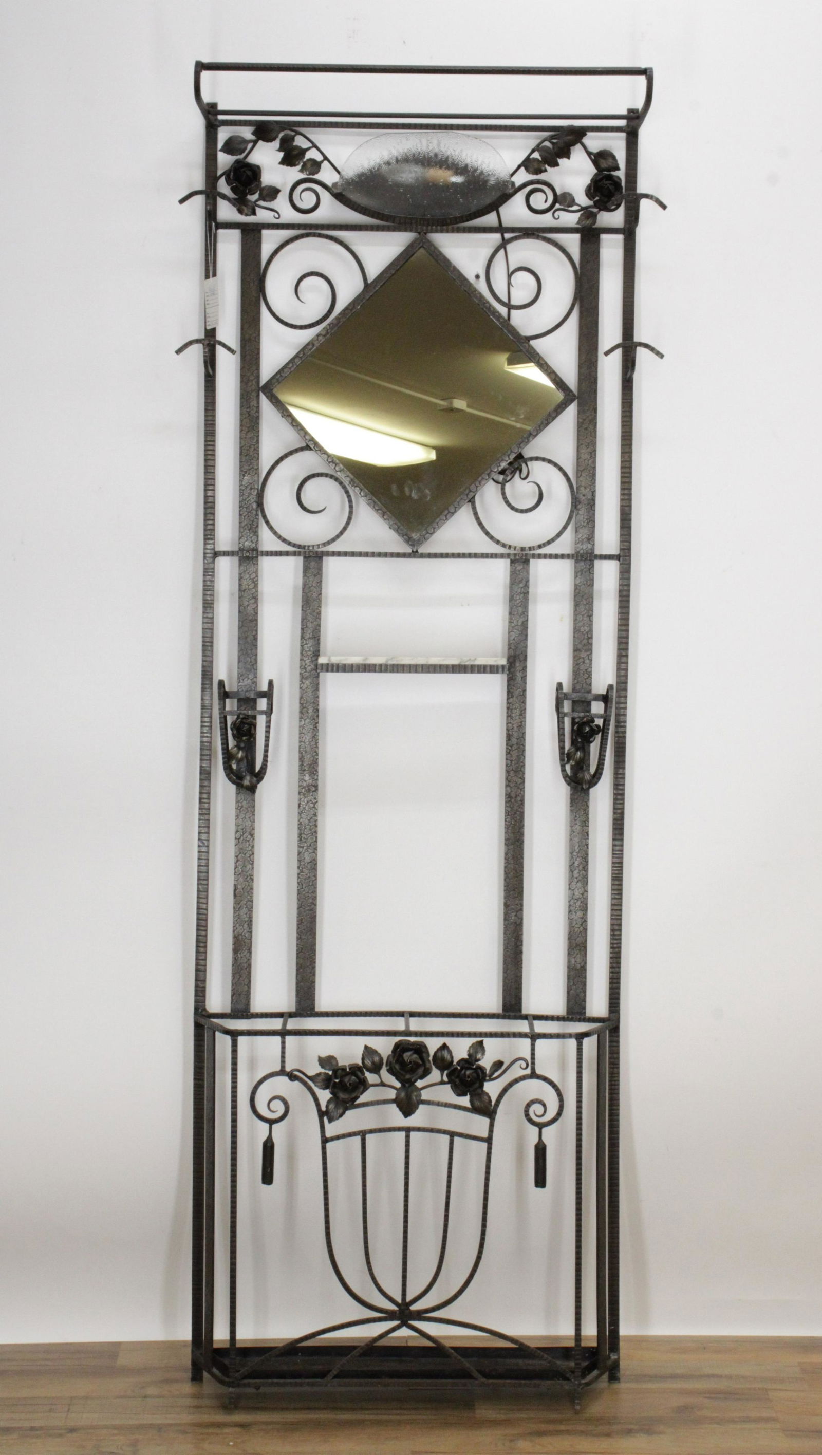 Art Deco Style Wrought Iron Hall Stand (1 of 4)