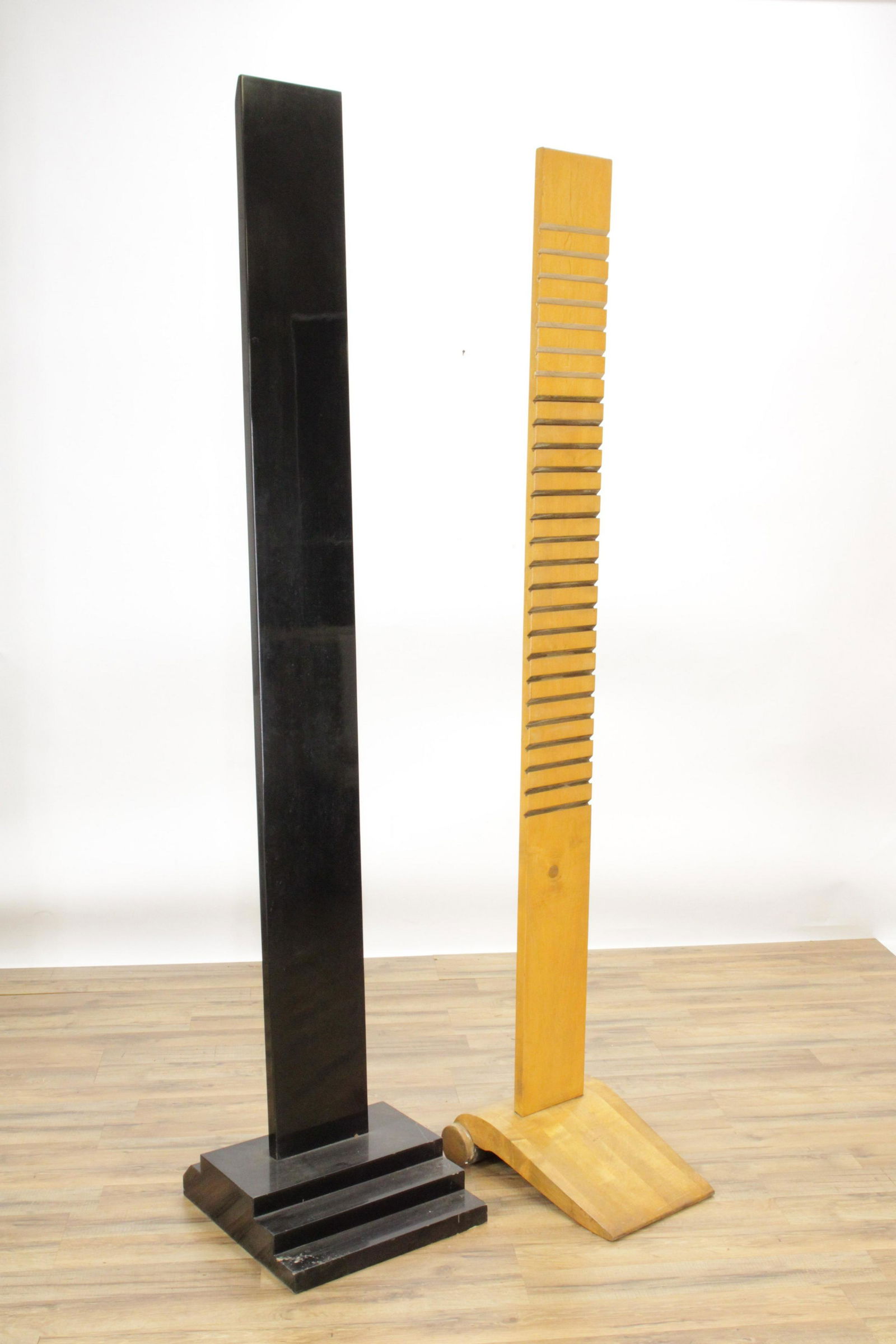 Two Art Deco Free Standing Adjustable Shelves (1 of 4)