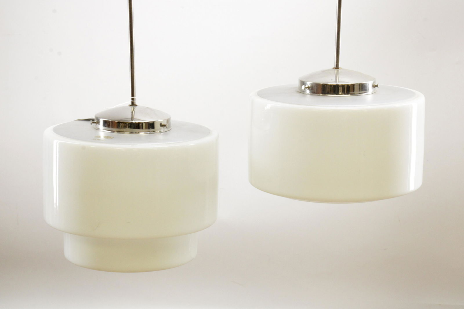 Pair of Zeiss Industrial Ceiling Fixtures, c 1930 (1 of 8)