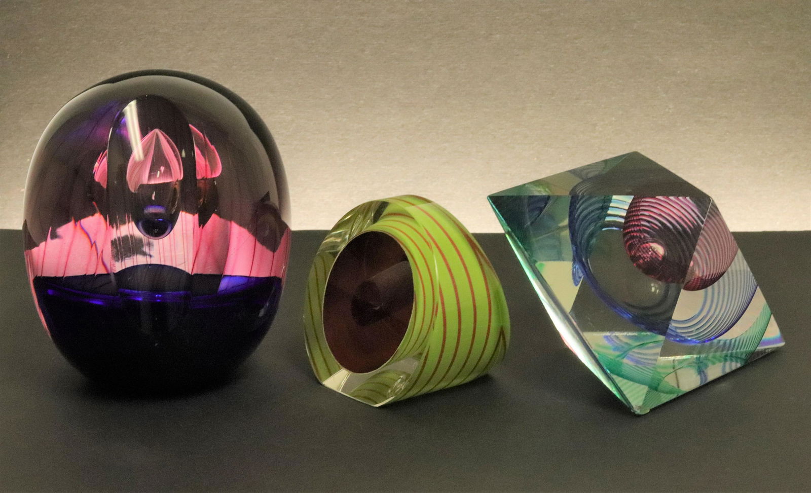 3 Paperweights, Kosta Boda, Worff, Karbler (1 of 7)