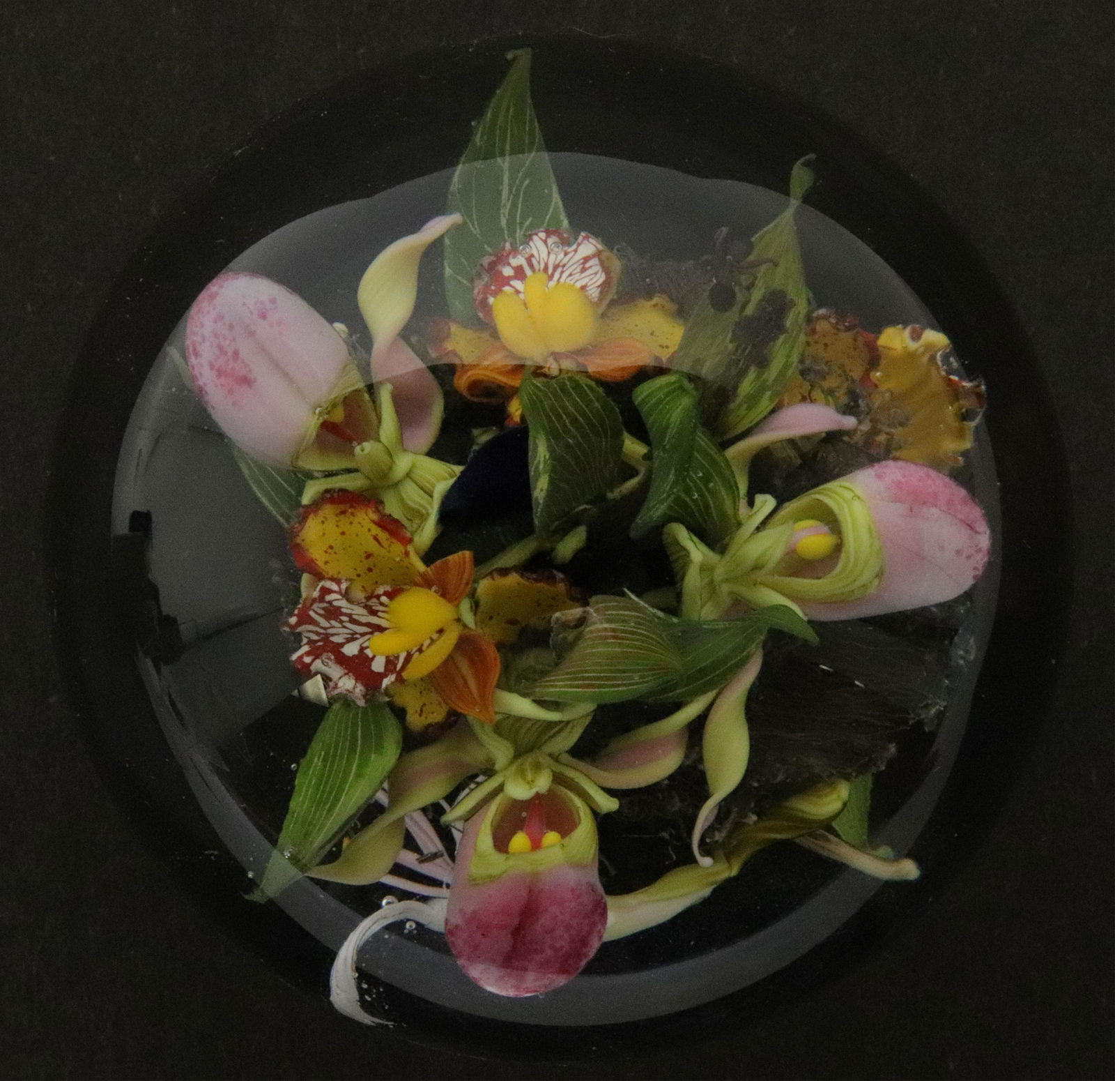 Paul Stankard Flower Bouquet Paperweight (1 of 5)
