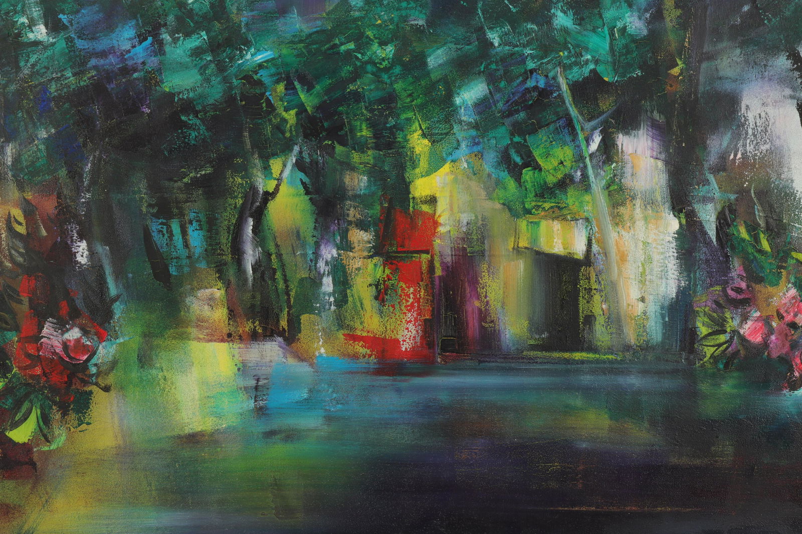 Antonio Estradera - Ramblas at Night, Abstract (1 of 5)