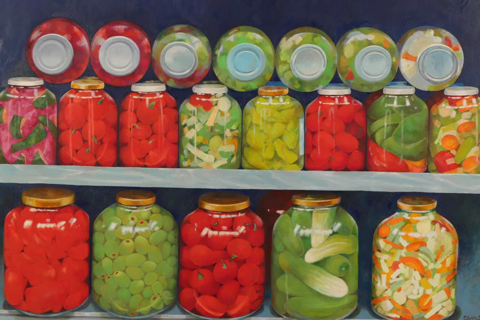 Irma Cavat - Red & Green Still Life (1 of 6)