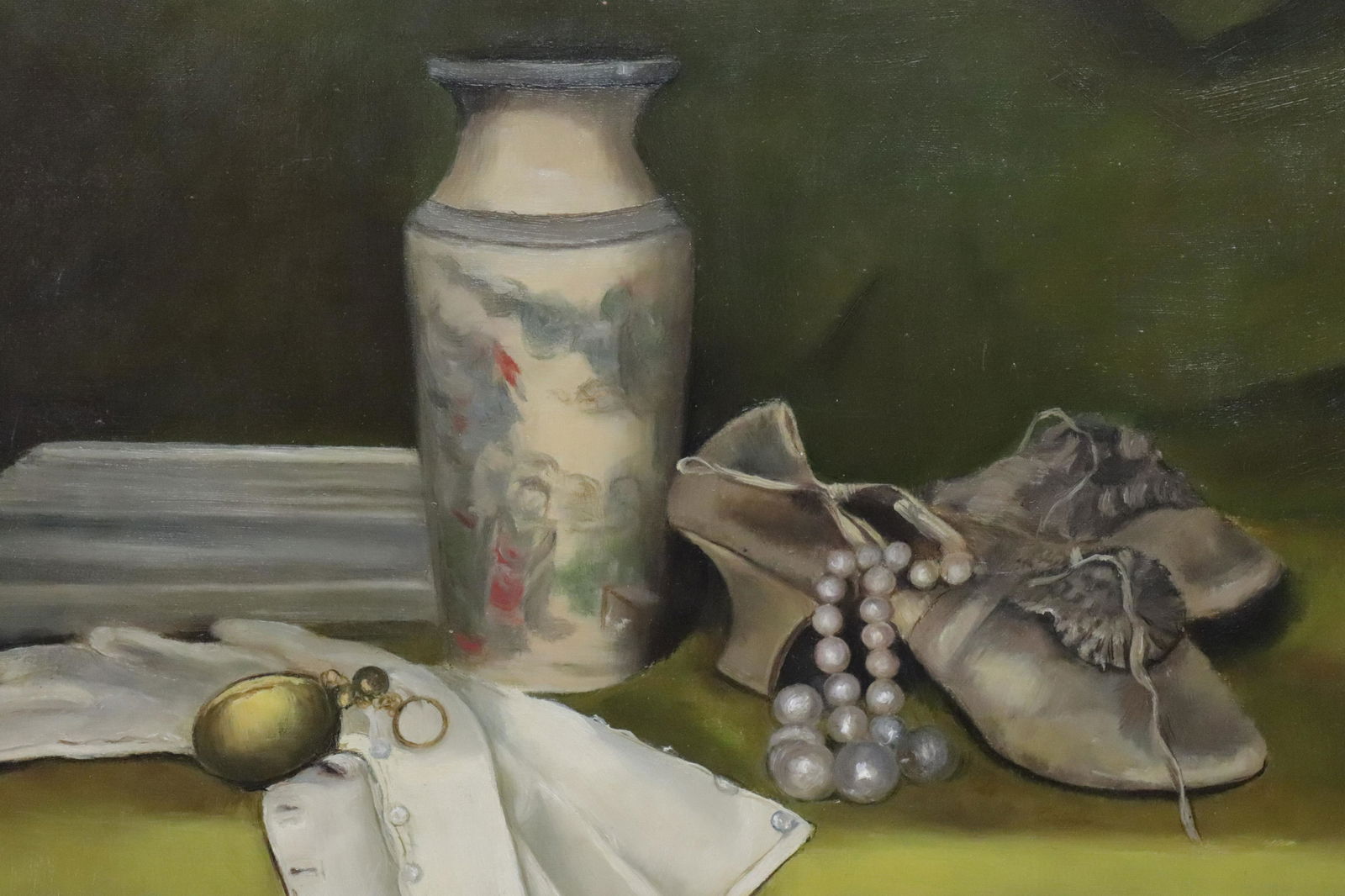 Maude L Baker - Still Life with Vase & Shoes (1 of 5)