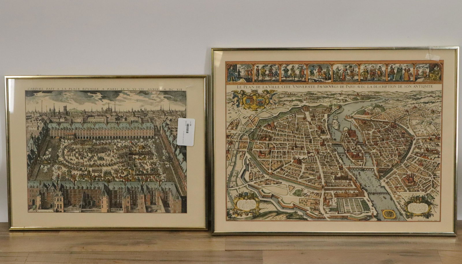 2 Paris Map/City Views - Color Prints (1 of 5)