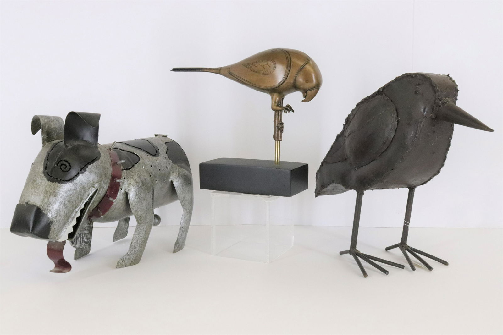 3 Metal Sculptures of Animals (1 of 5)